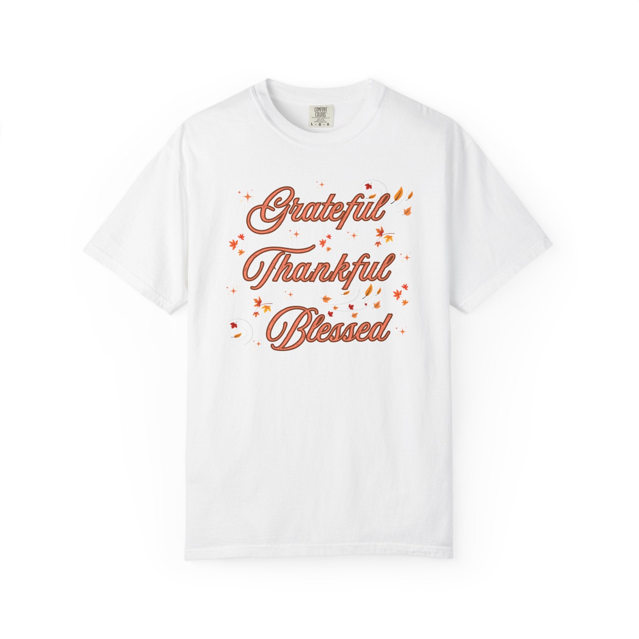 Grateful Thankful Blessed Comfort Colors Tshirt