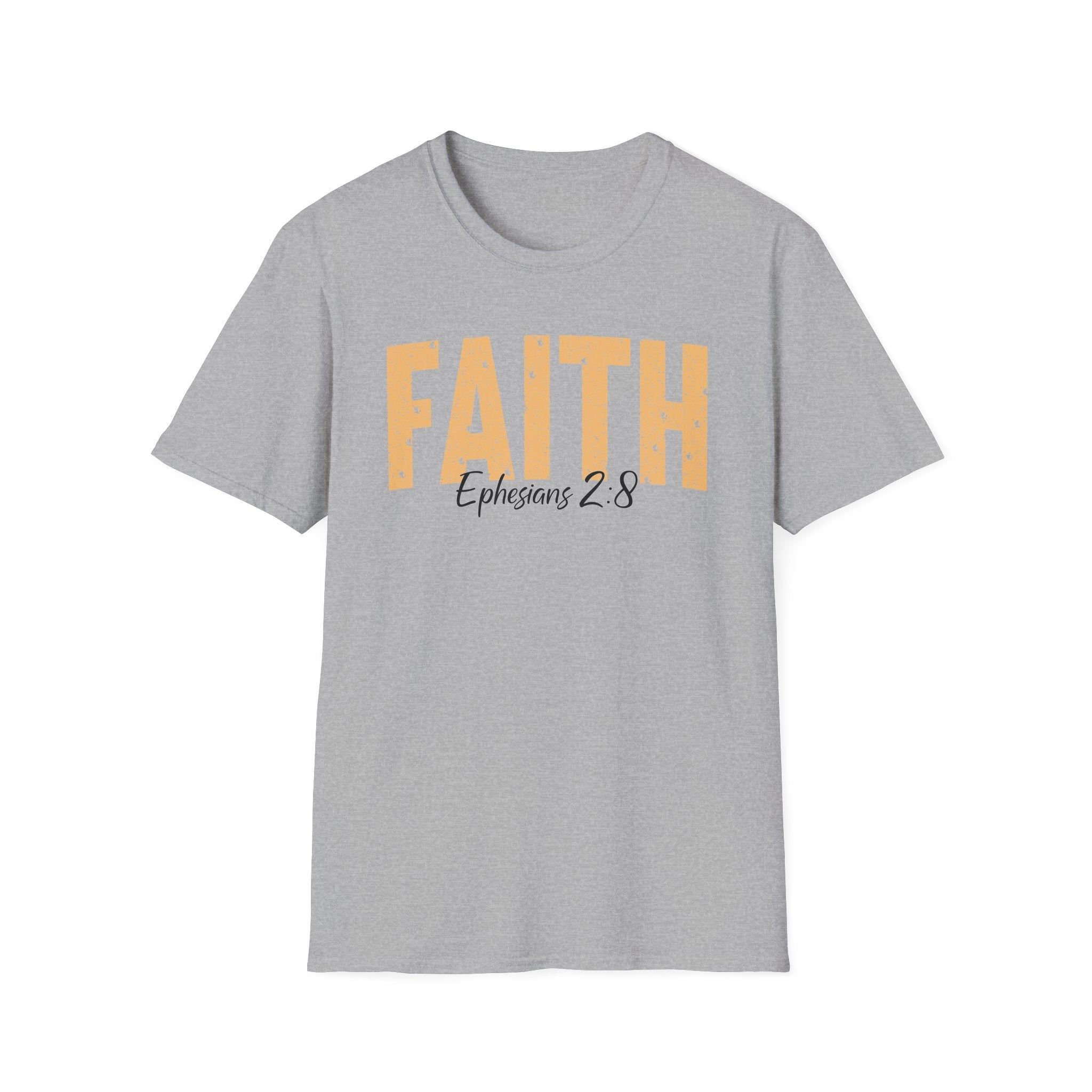 Faith Ephesians 2_8 Bible Verse Shirt Gildan 64000 T-Shirt