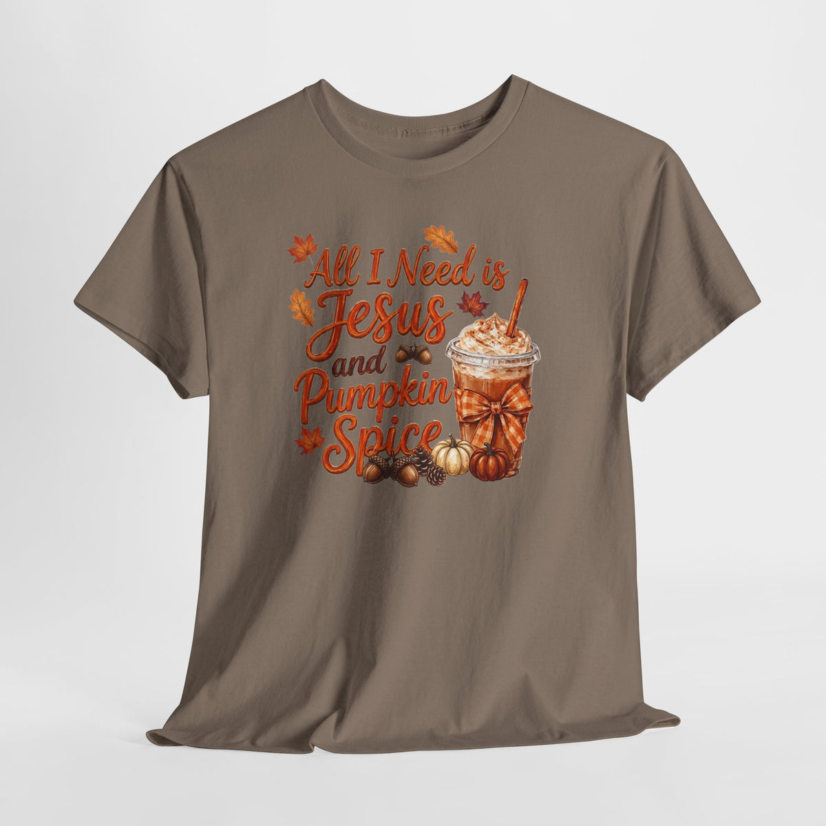All I Need Is Jesus and Pumpkin Spice - Gildan 5k Tshirt