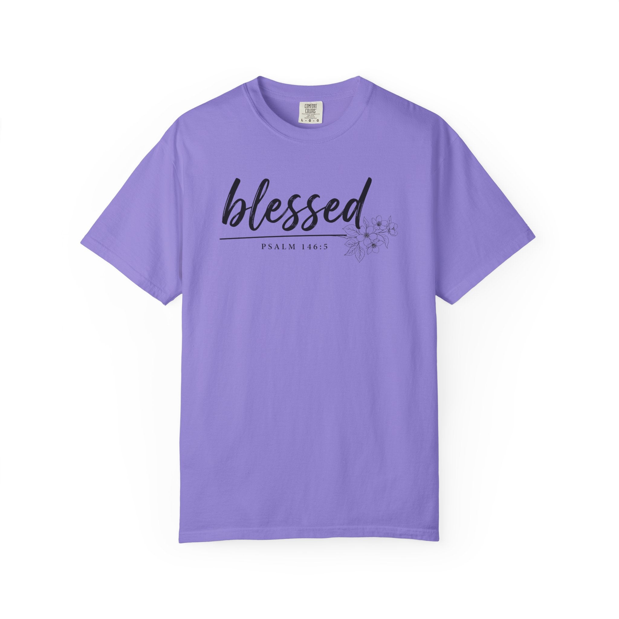 Blessed Floral Comfort Colors Tshirt