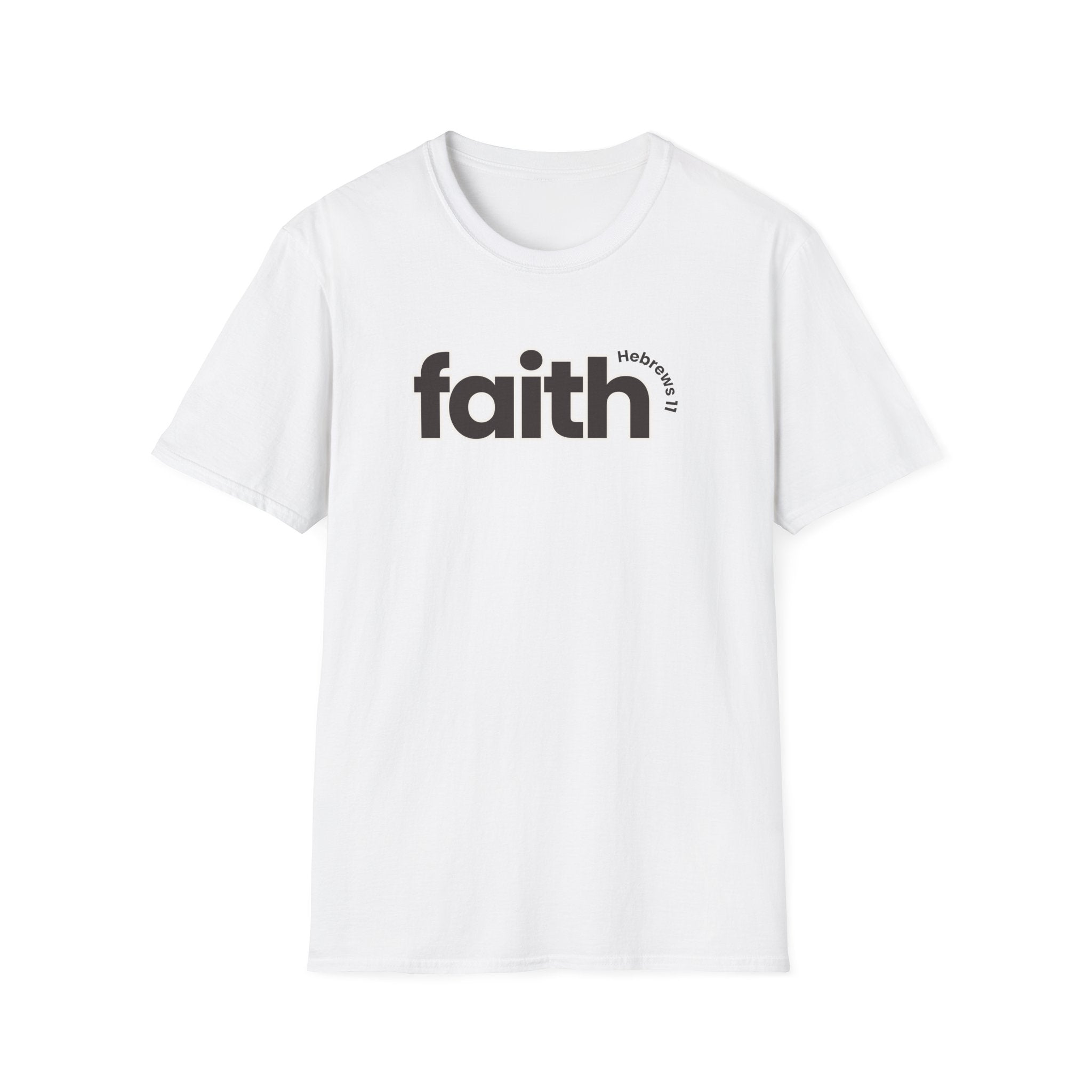 Faith Hebrews 11 Bible Verse T-shirt, Gildan 64000