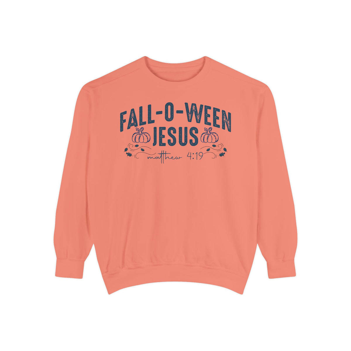 Fall-O-Ween Jesus Bible Verse Sweatshirt - Comfort Colors