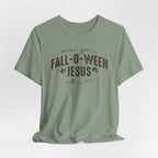 Are You Fall-O-Ween Jesus Matthew 4:19 Bible Verse Shirt - Bella Canvas 3001