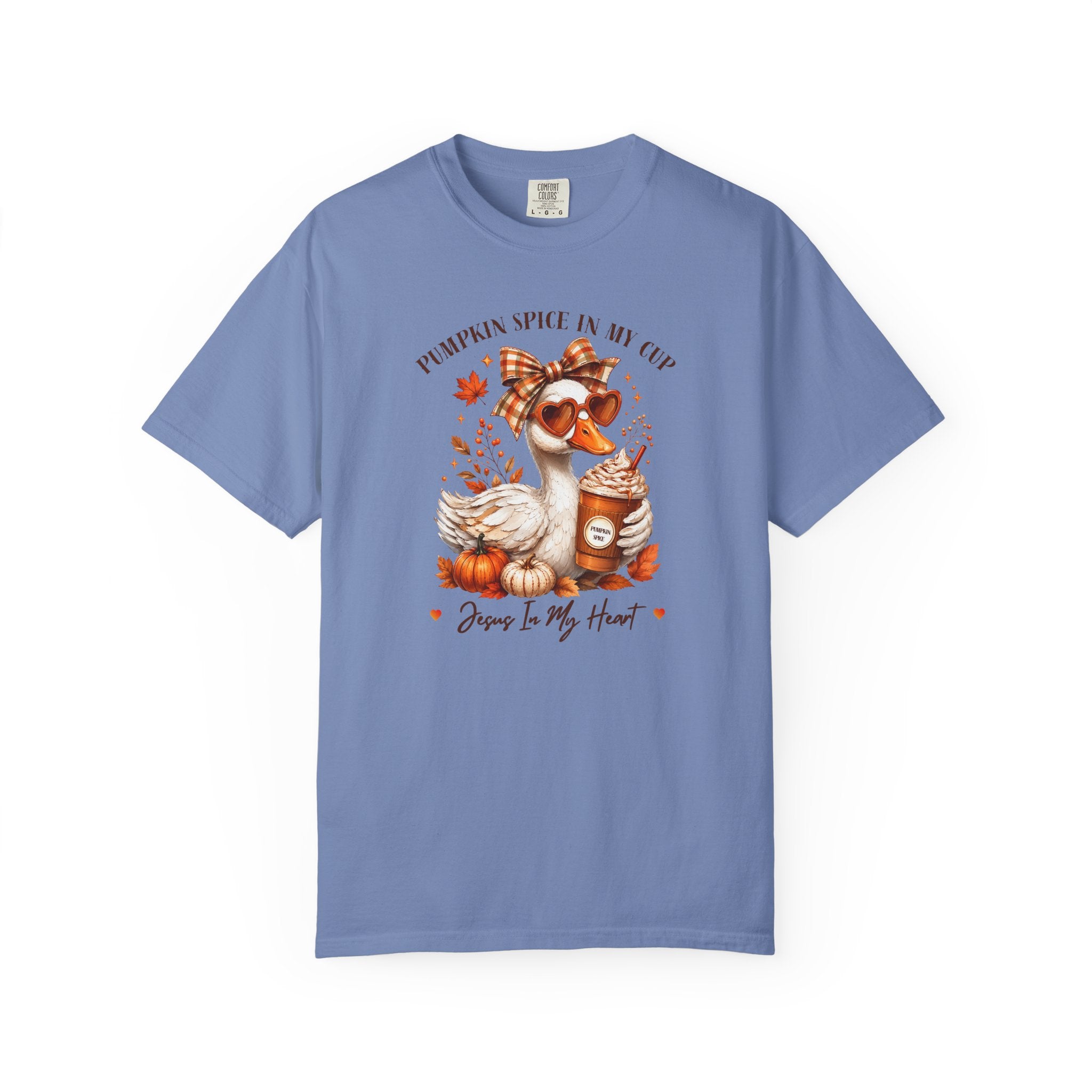 Pumpkin Spice In My Cup Jesus In My Heart Comfort Colors T-shirt