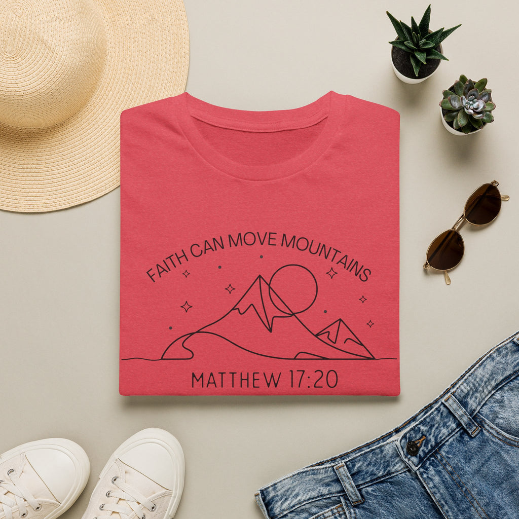Faith Can Move Mountains Line Art Tshirt