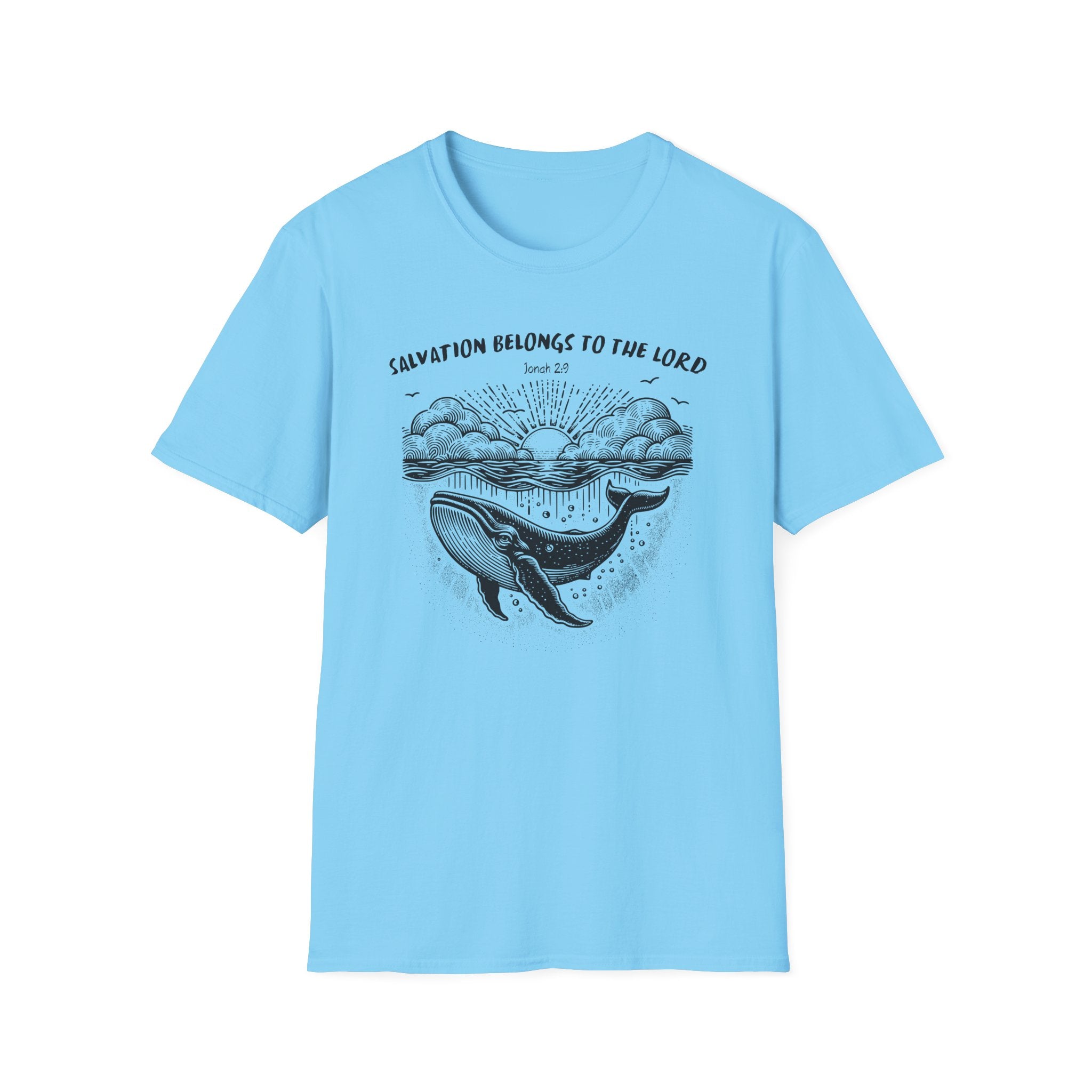 Salvation Belongs to the Lord Jonah 2_9 Bible Verse Shirt Gildan 64000 T-Shirt