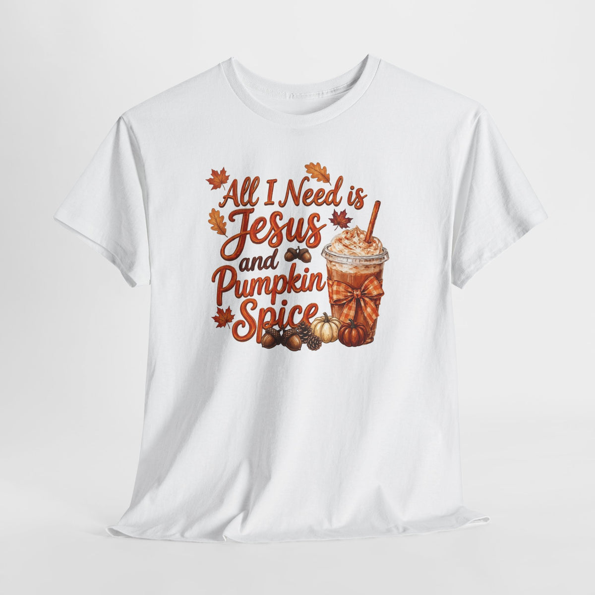 All I Need Is Jesus and Pumpkin Spice - Gildan 5k Tshirt
