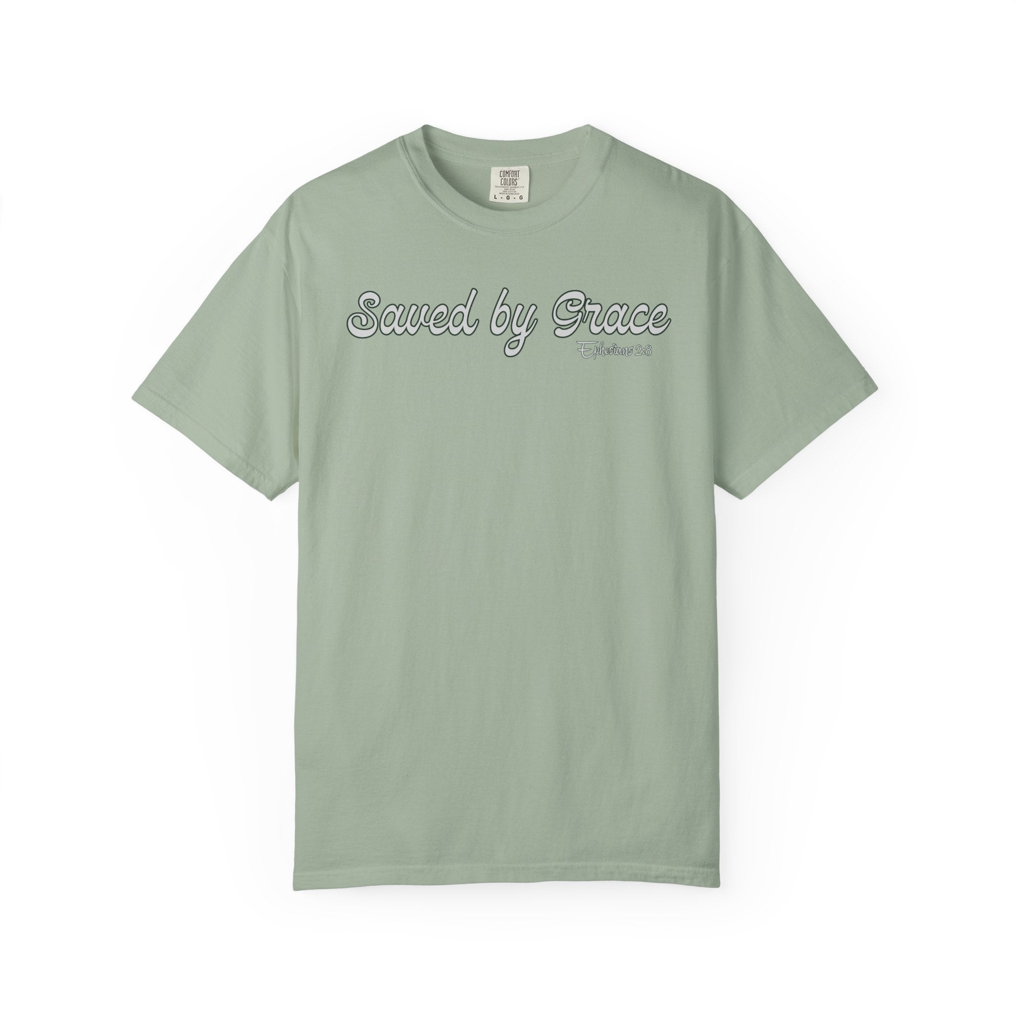 Saved By Grace Ephesians 2 Bible Verse Comfort Colors Tshirt