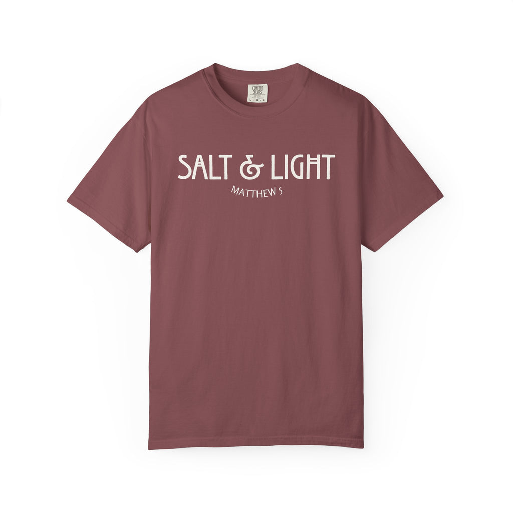 Salt and Light Matthew 5 Bible Verse Shirt Comfort Colors Tee
