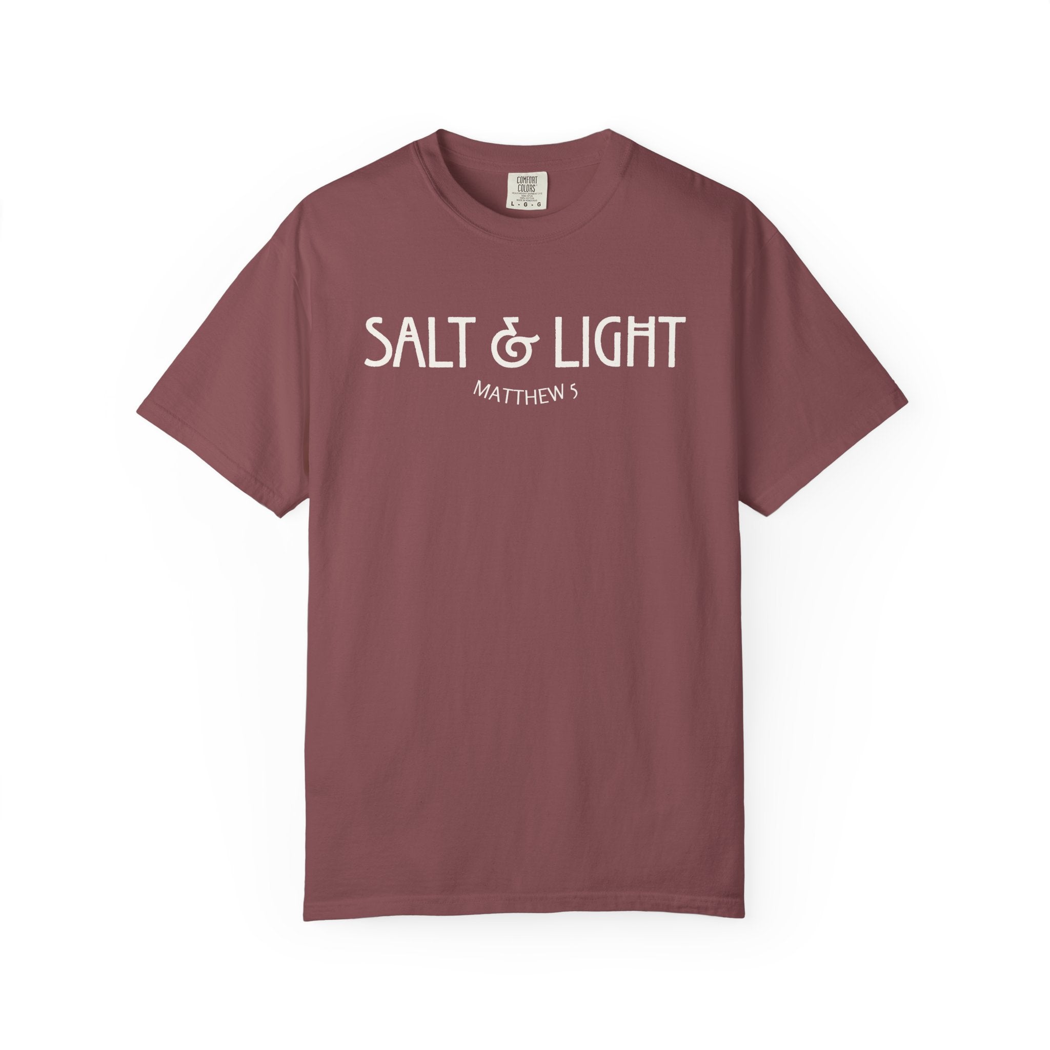 Salt and Light Matthew 5 Bible Verse Shirt Comfort Colors Tee
