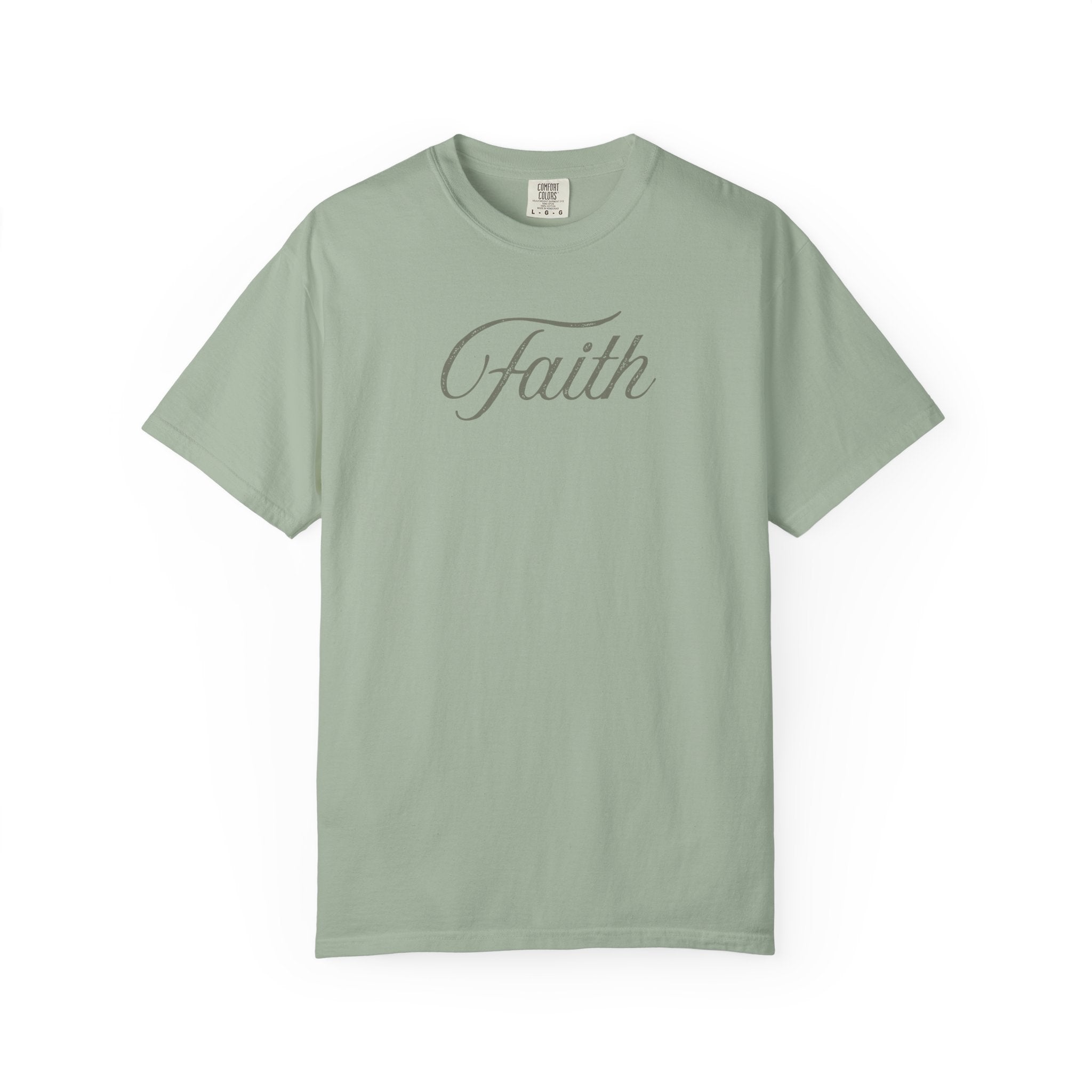 Faith Minimalist Comfort Colors Tee