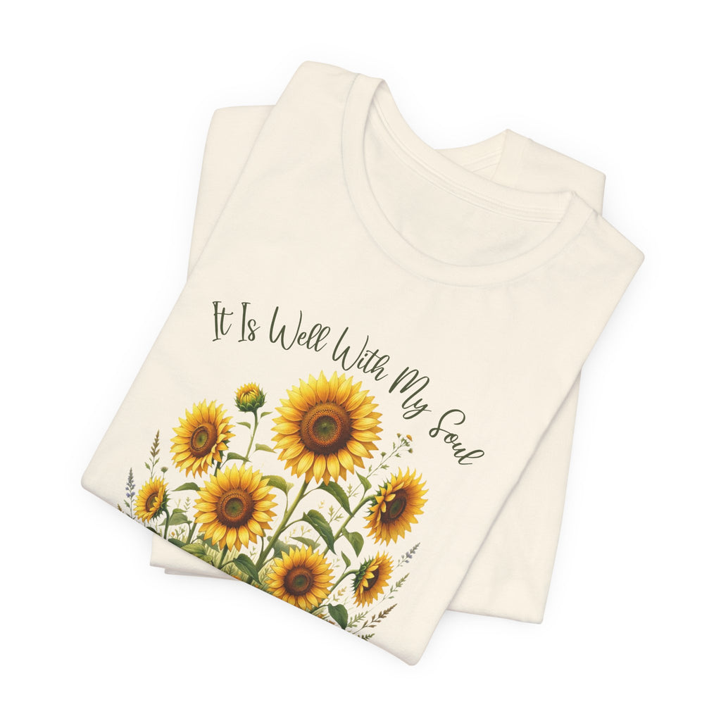 It Is Well With My Soul Bella Canvas 3001 Tshirt
