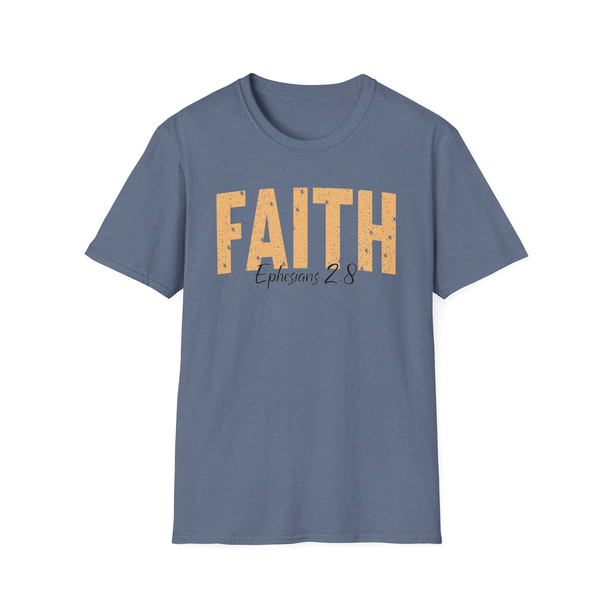Faith Ephesians 2_8 Bible Verse Shirt Gildan 64000 T-Shirt