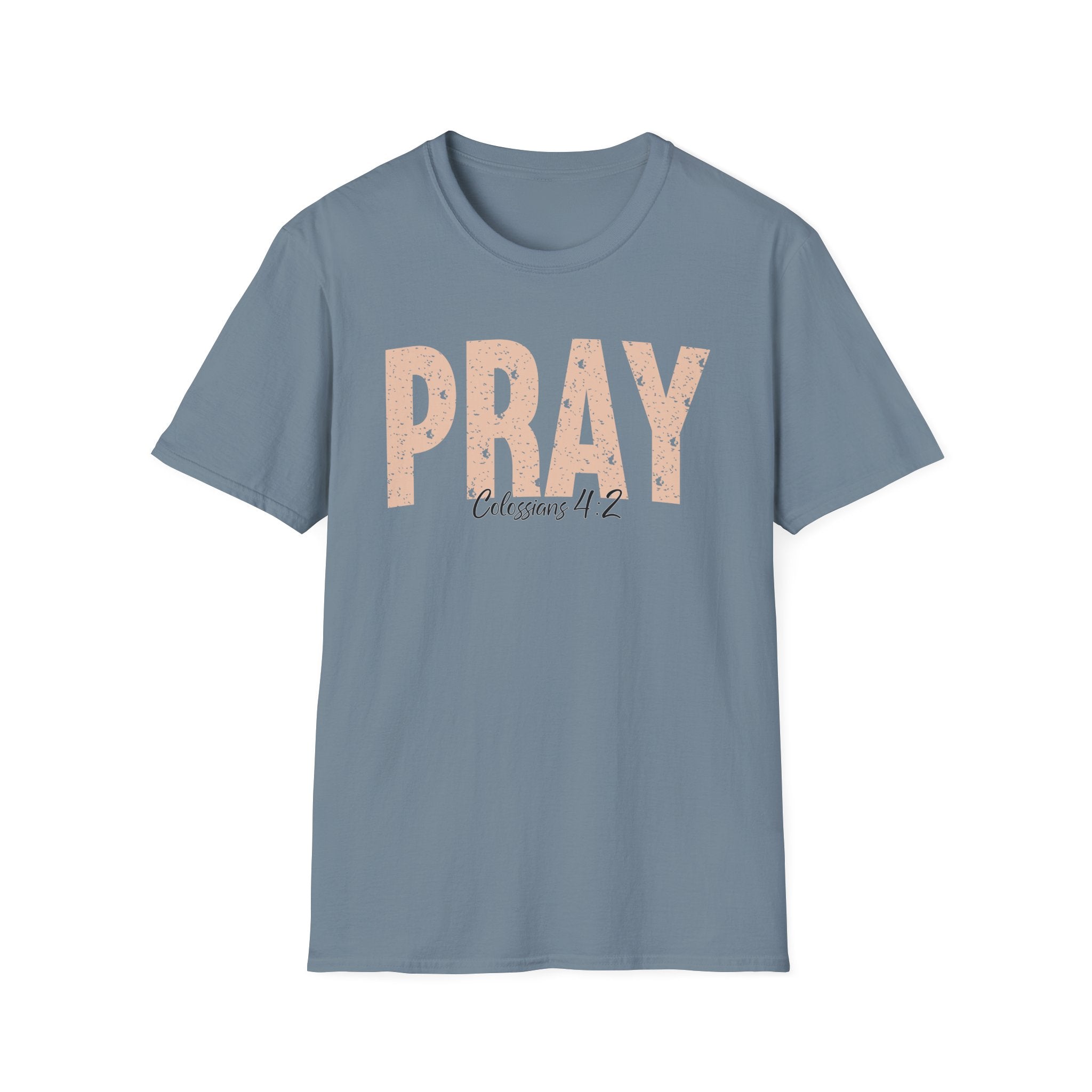 Pray Colossians 4_2 Bible Verse Shirt Gildan 64000 T-Shirt