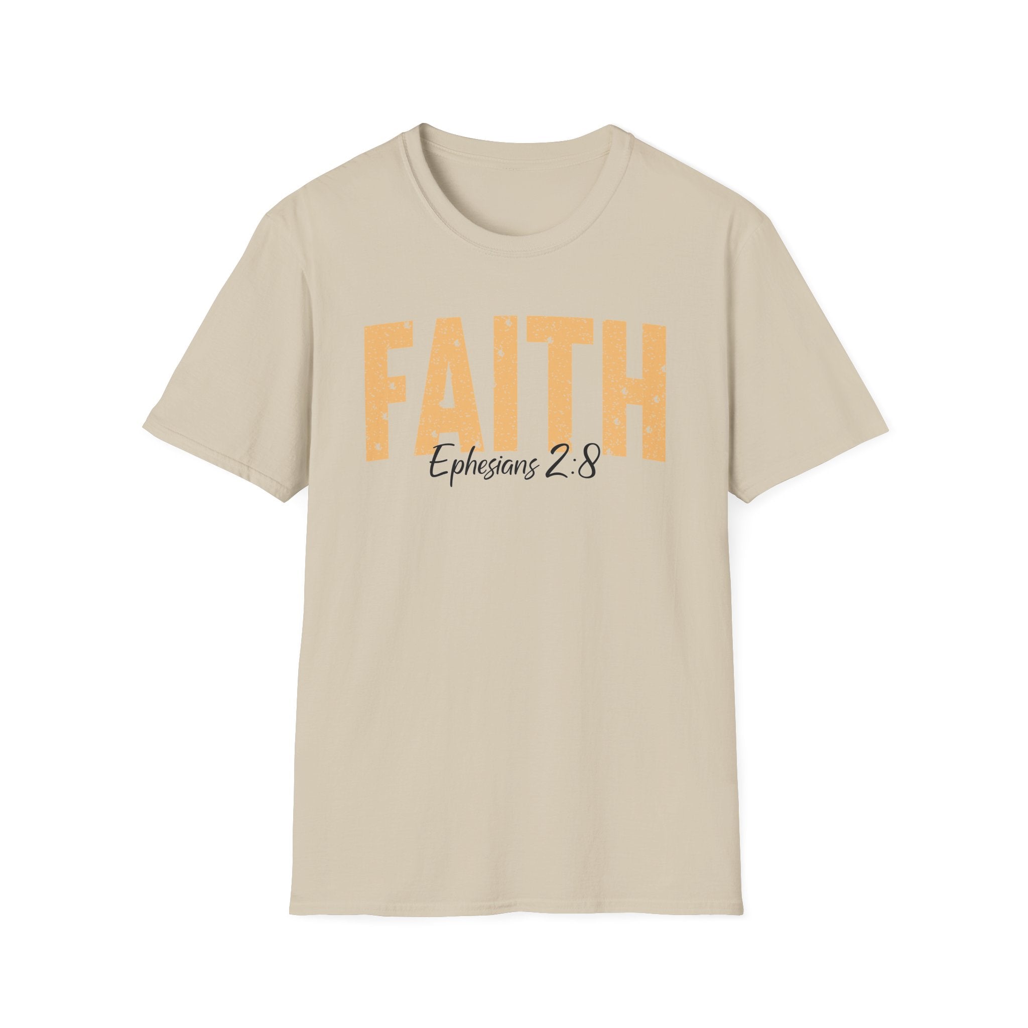 Faith Ephesians 2_8 Bible Verse Shirt Gildan 64000 T-Shirt