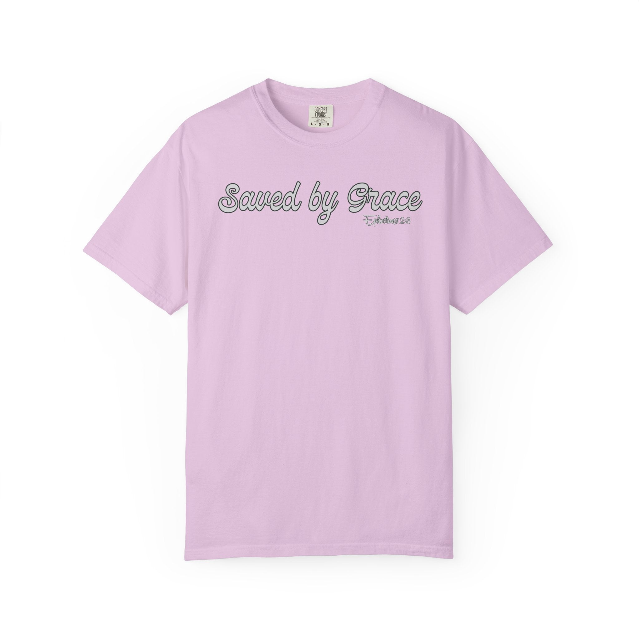 Saved By Grace Ephesians 2 Bible Verse Comfort Colors Tshirt