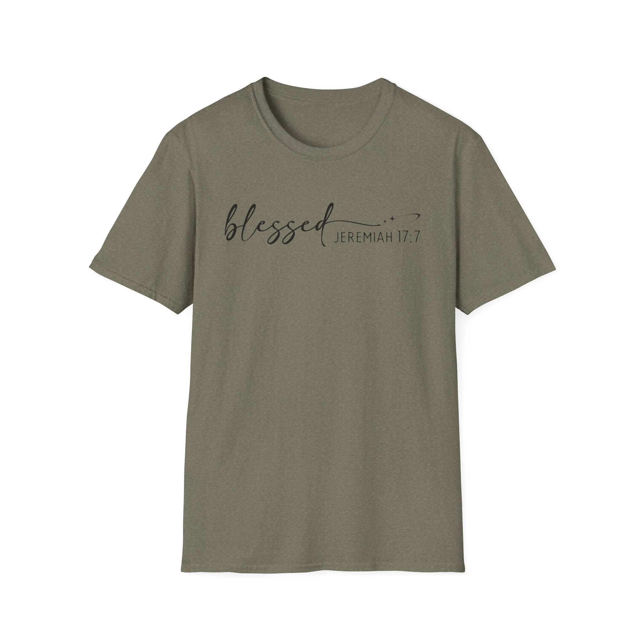 Blessed Jeremiah 17:7 Bible Verse Gildan 64K Tshirt