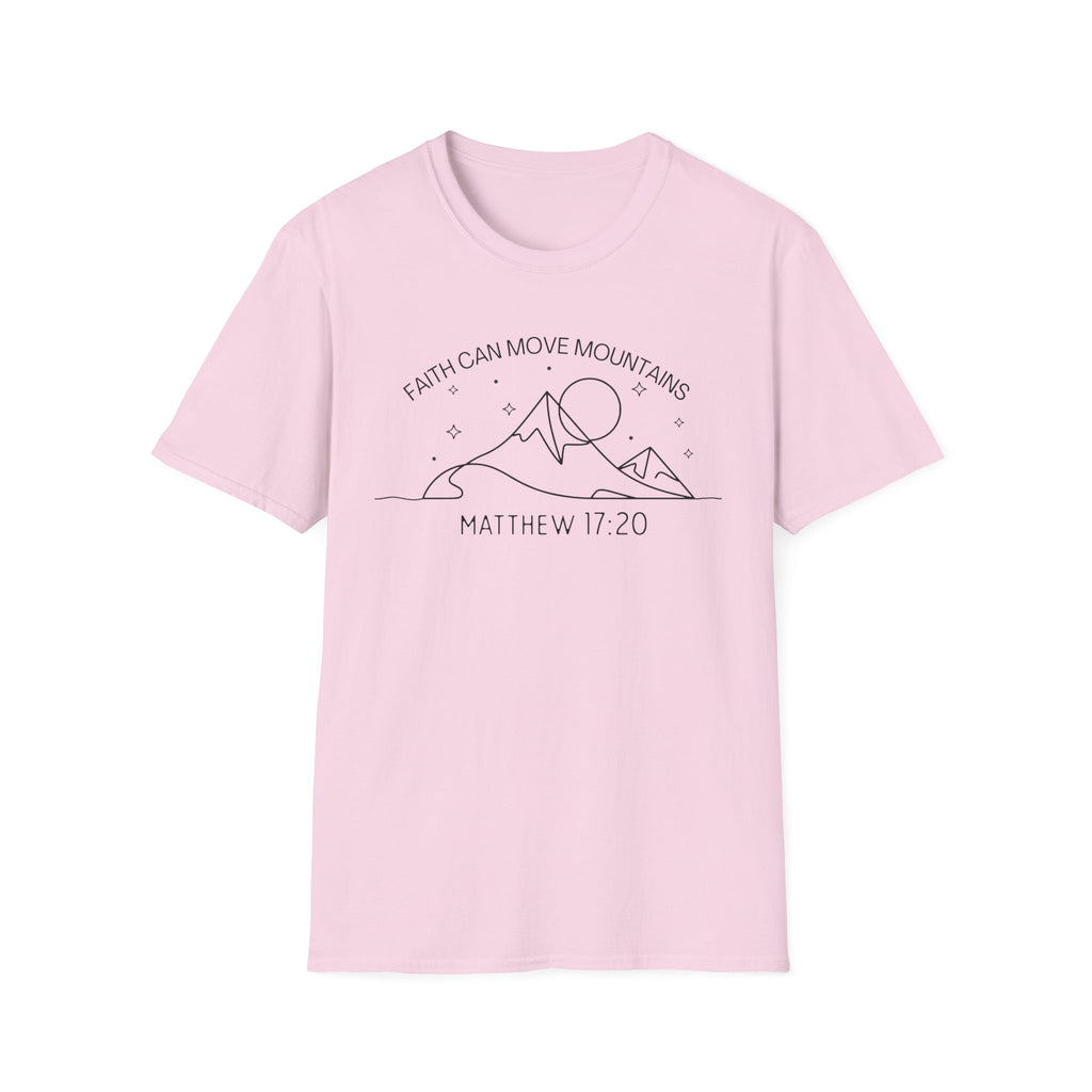 Faith Can Move Mountains Line Art Tshirt