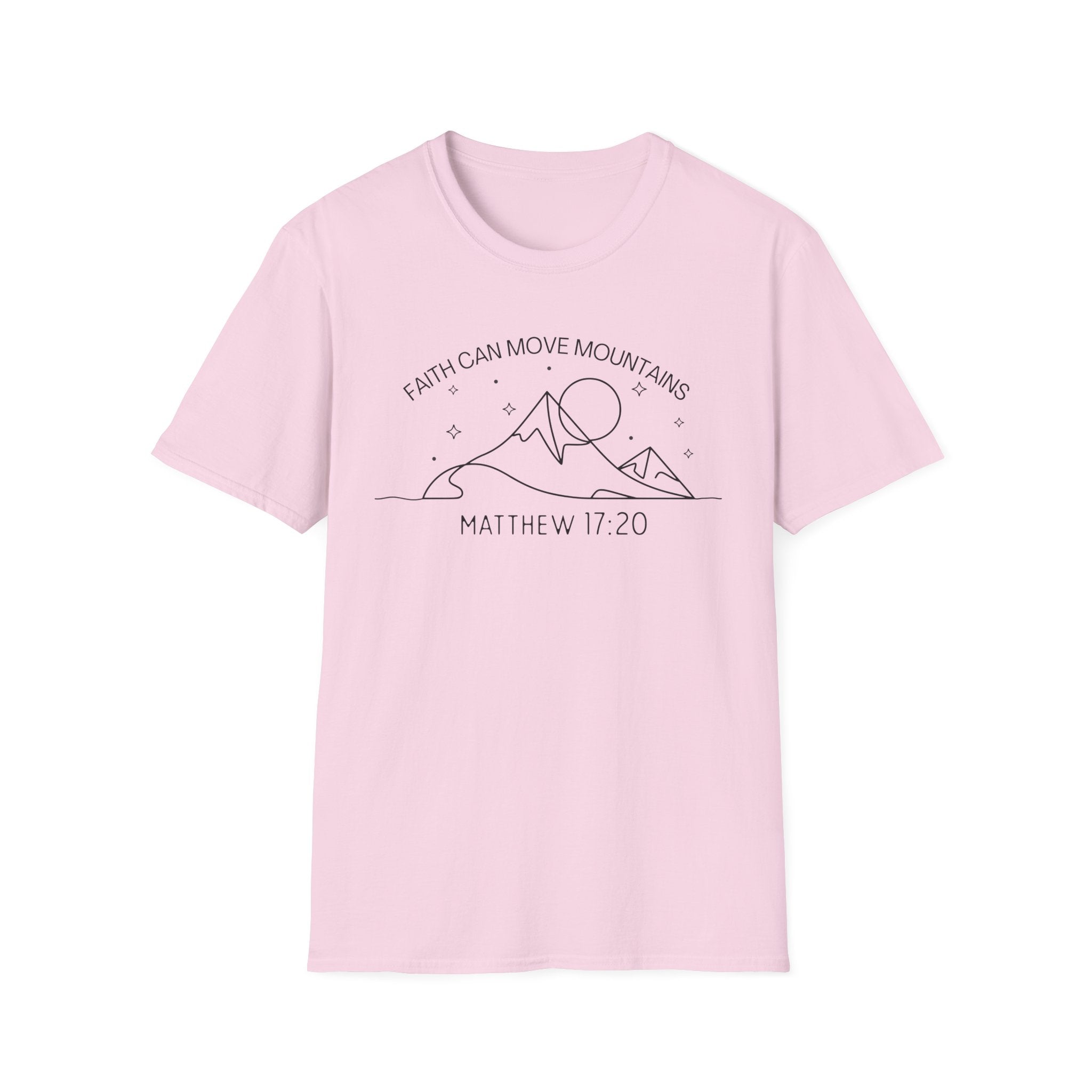 Faith Can Move Mountains Line Art Tshirt