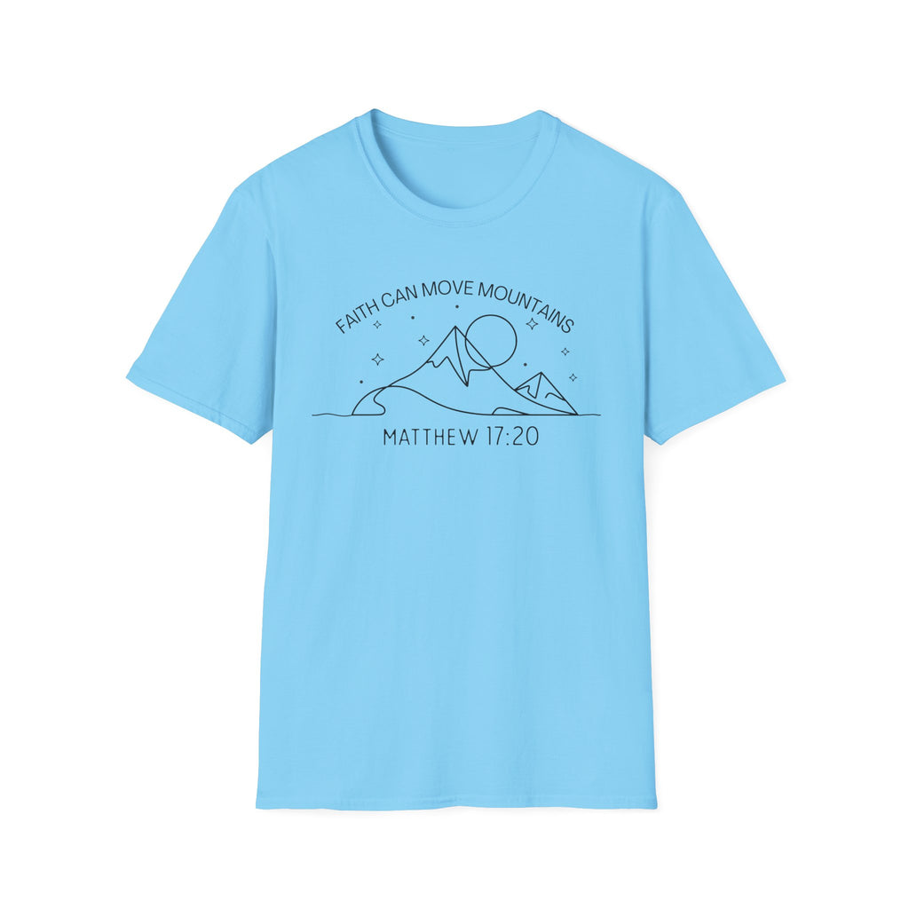 Faith Can Move Mountains Line Art Tshirt