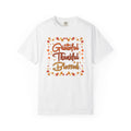 Grateful Thankful Blessed Fall Leaves Comfort Colors Shirt