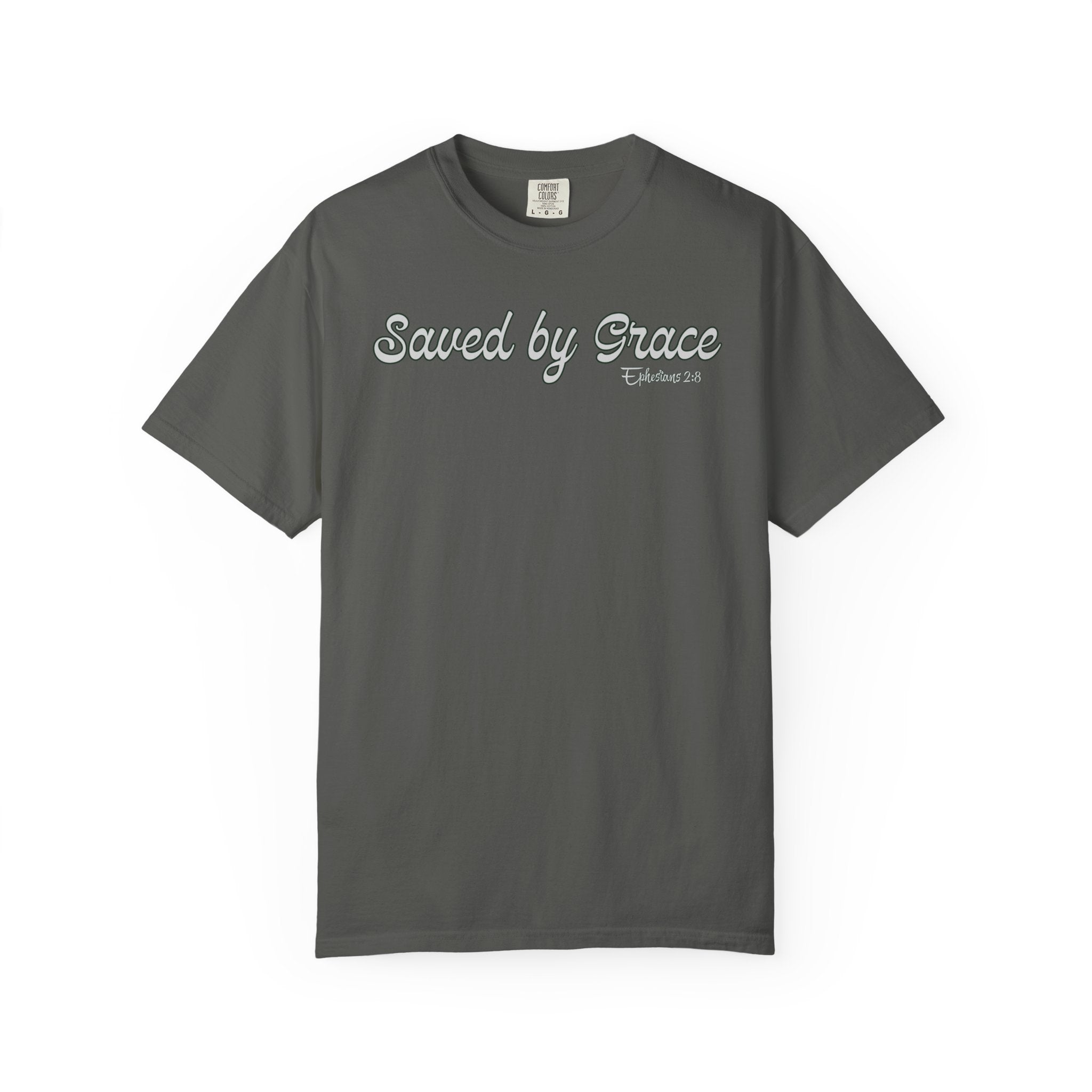 Saved By Grace Ephesians 2 Bible Verse Comfort Colors Tshirt