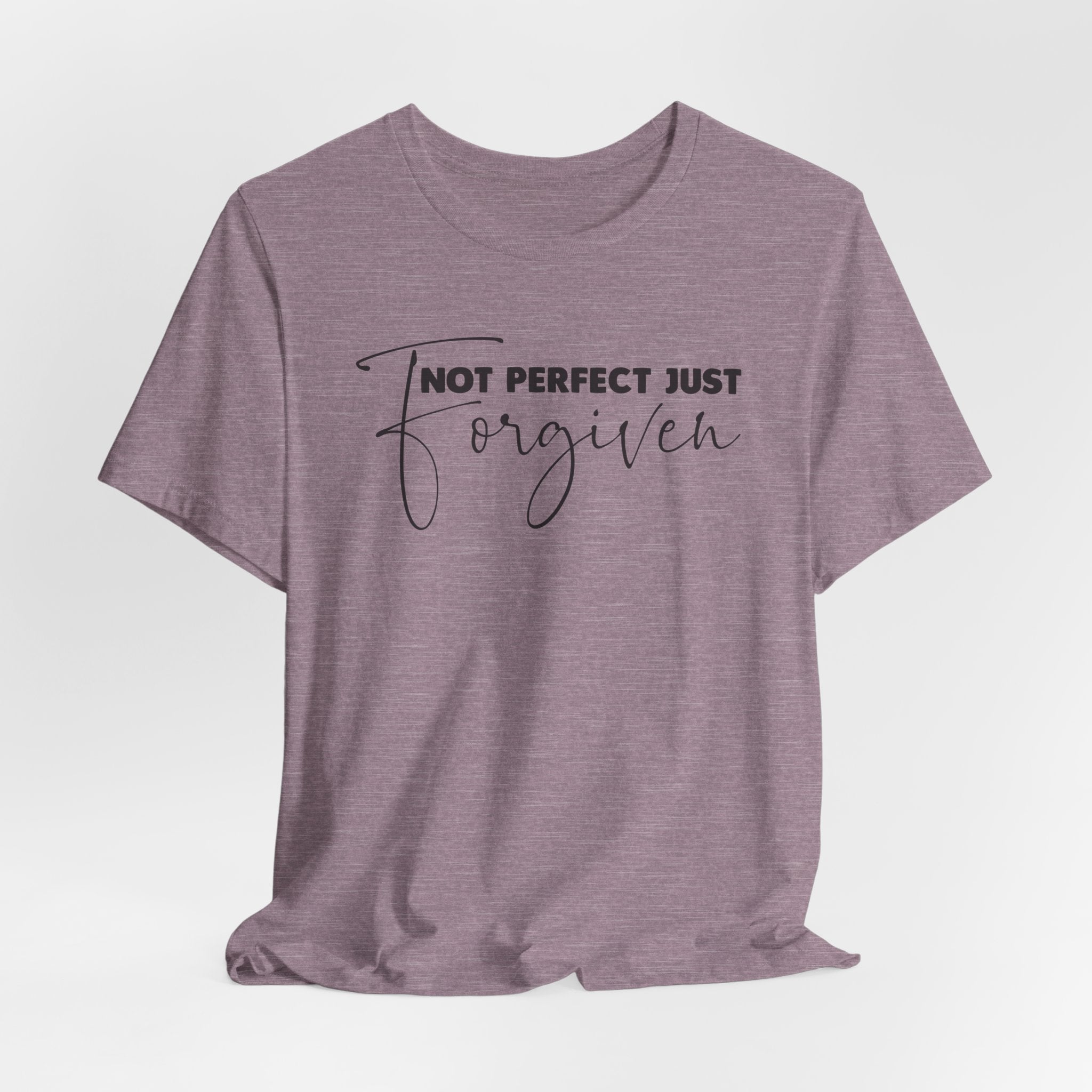 Not Perfect Just Forgiven Bella Canvas 3001 Tshirt