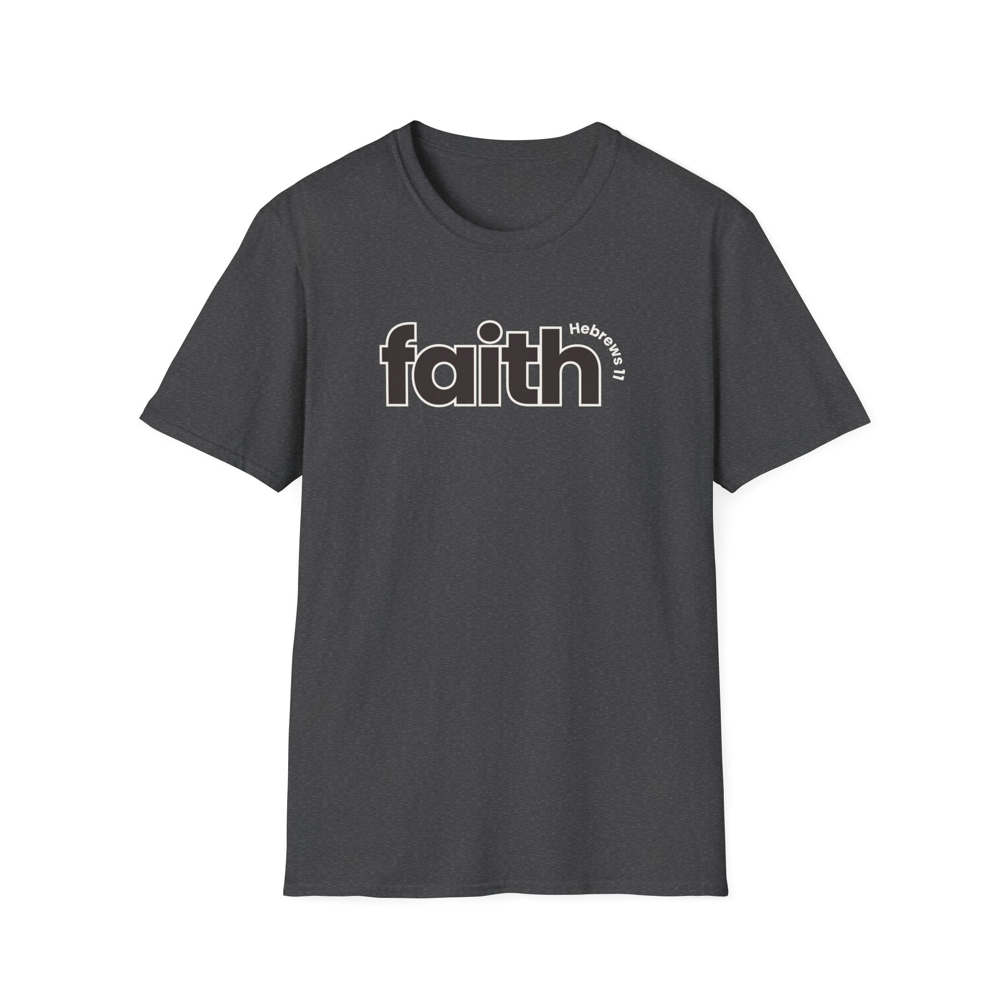 Faith Hebrews 11 Bible Verse T-shirt, Gildan 64000