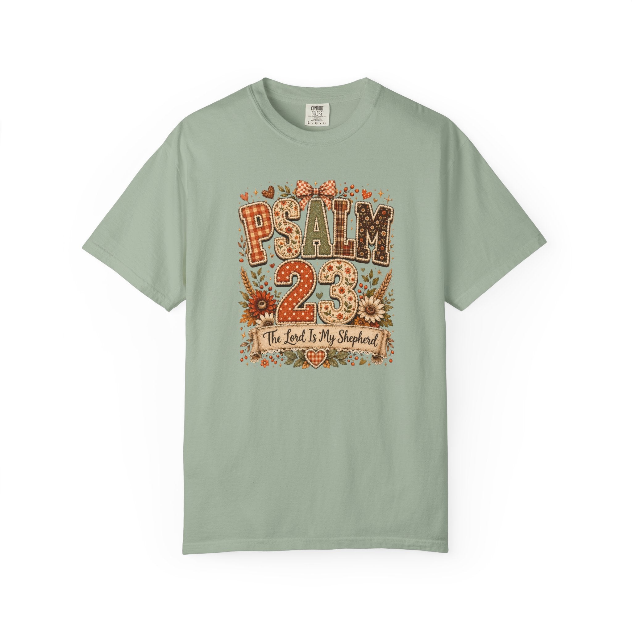 Psalm 23 The Lord Is My Shepherd Fall Comfort Colors T-shirt