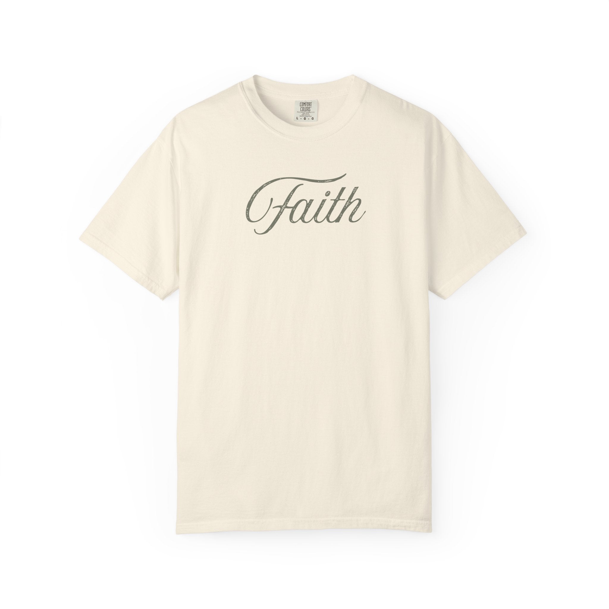 Faith Minimalist Comfort Colors Tee