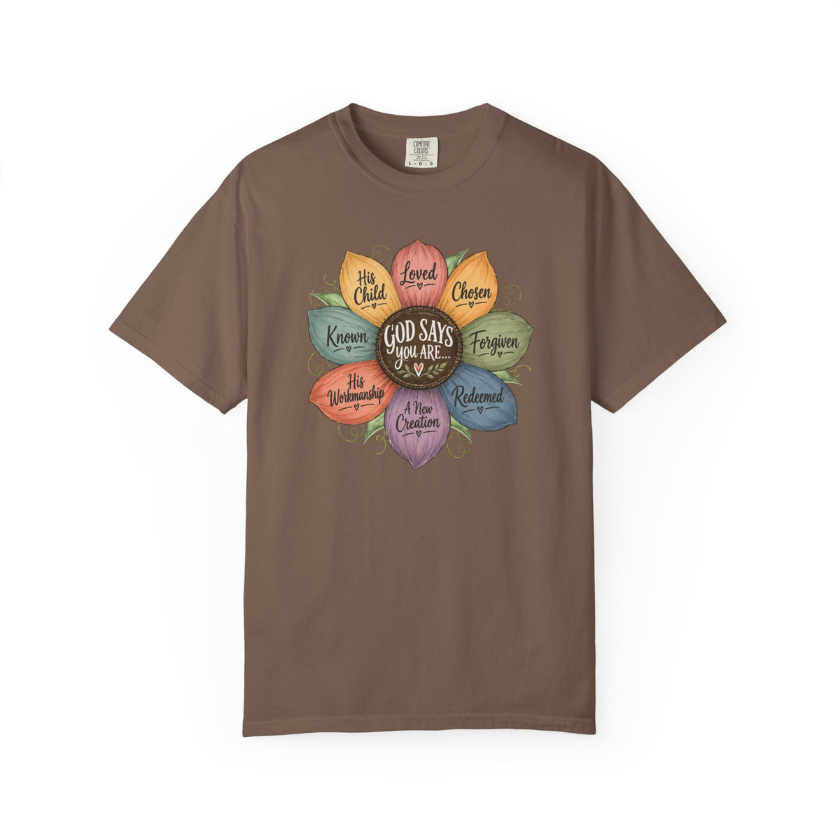 God Says Your Are Affirmations Sunflower Tshirt
