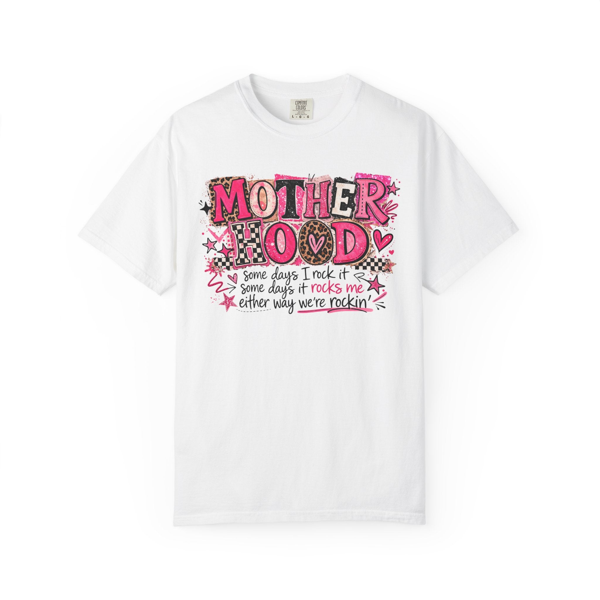 Motherhood Rocks Comfort Color Tshirt