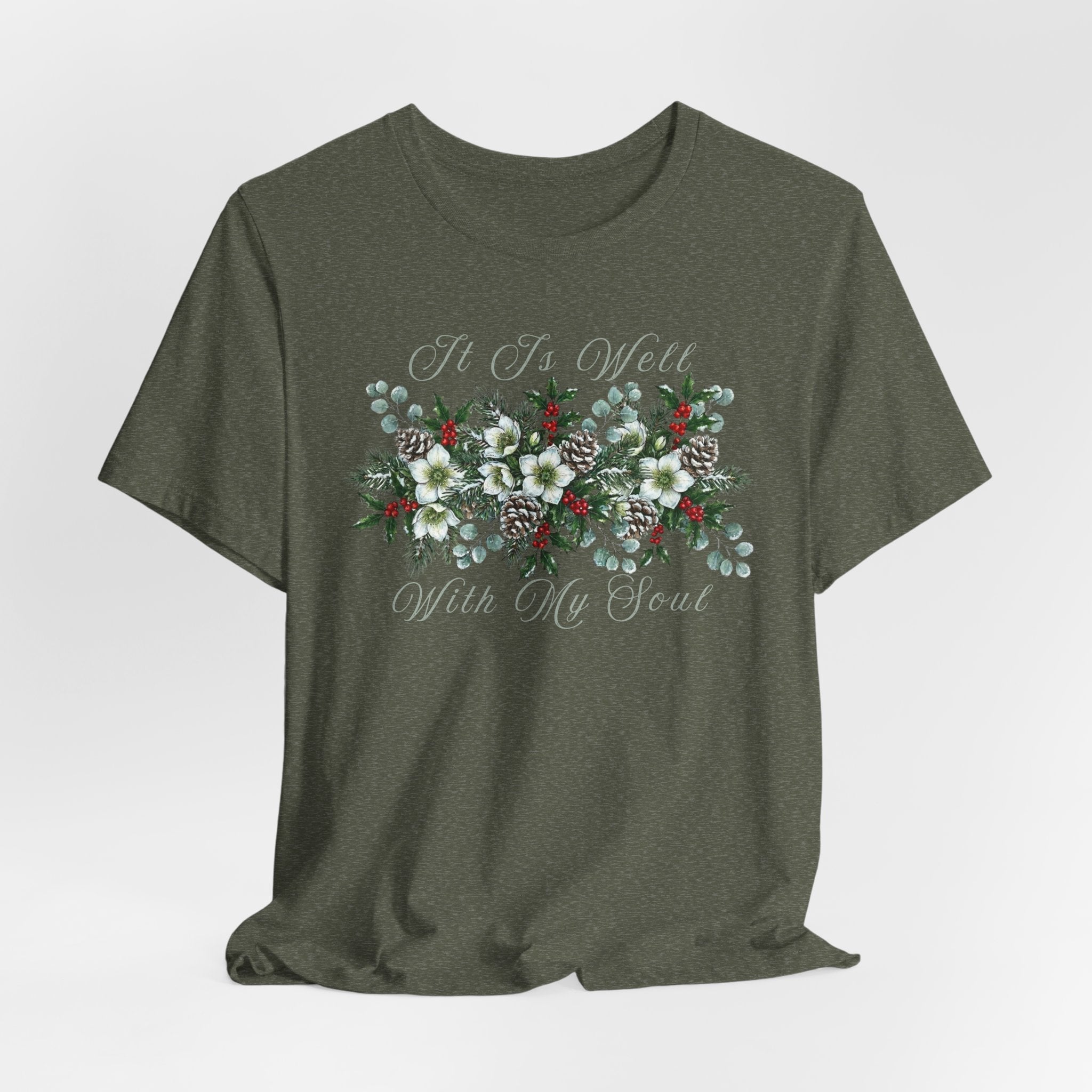 It Is Well With My Soul Christmas Shirt Bella Canvas