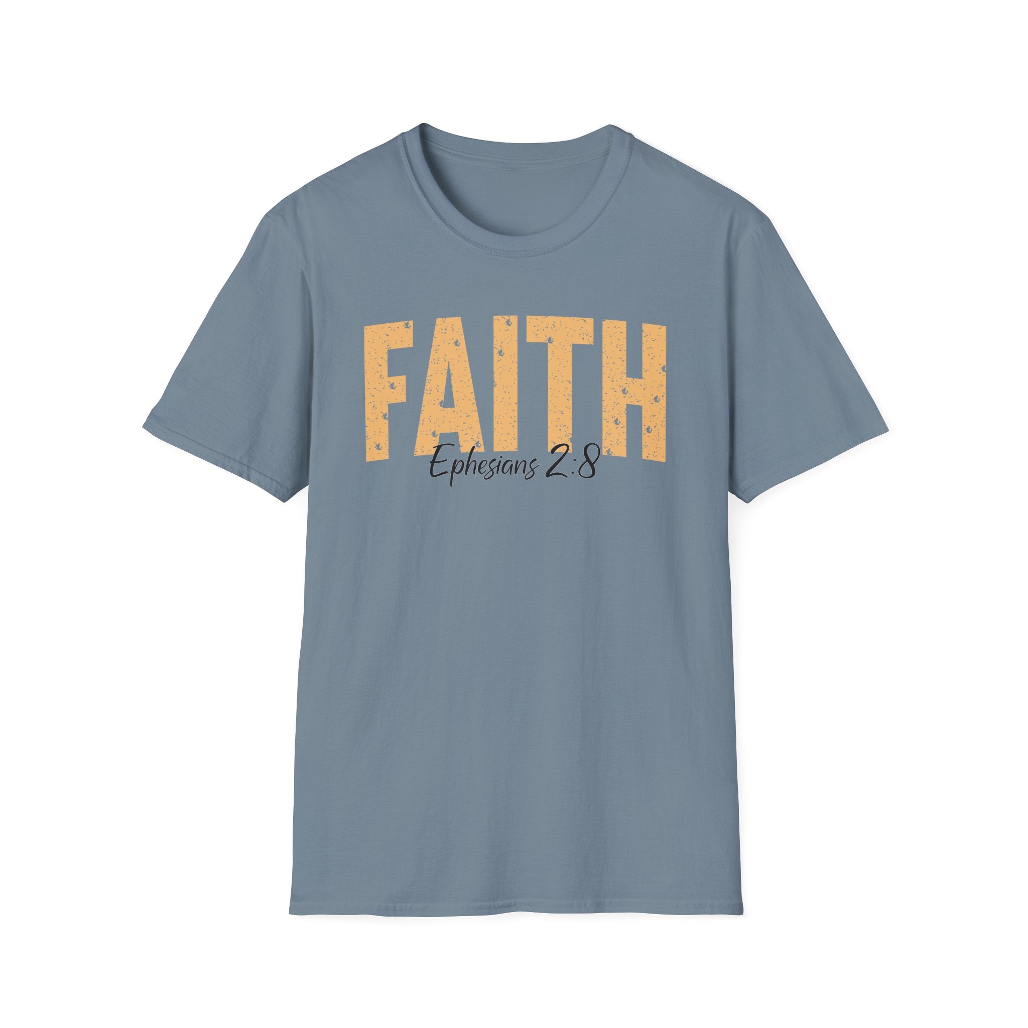 Faith Ephesians 2_8 Bible Verse Shirt Gildan 64000 T-Shirt