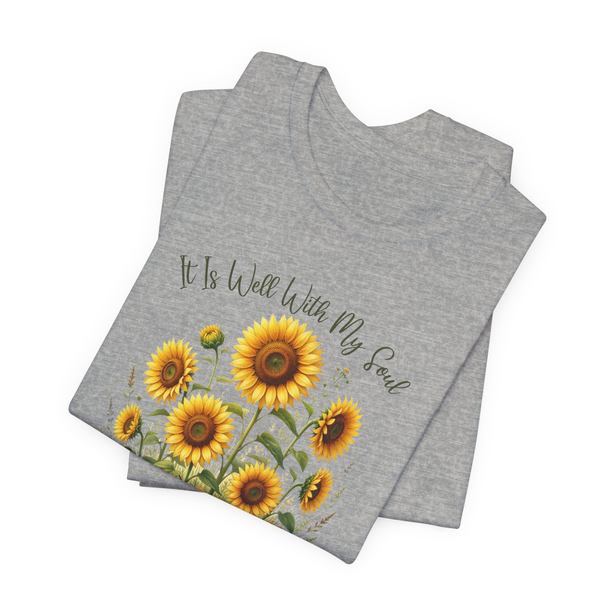It Is Well With My Soul Bella Canvas 3001 Tshirt