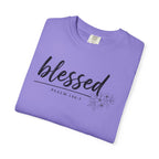 Blessed Floral Comfort Colors Tshirt