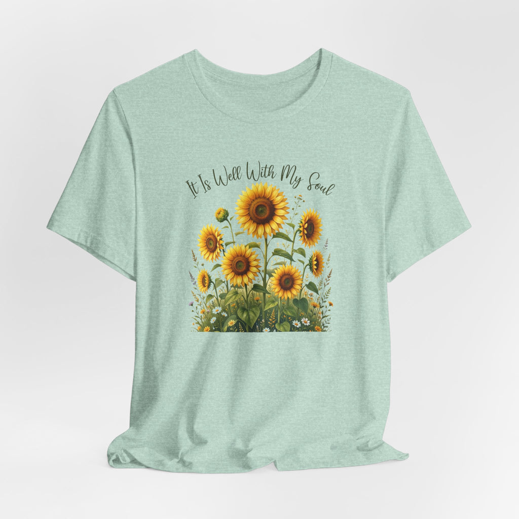 It Is Well With My Soul Bella Canvas 3001 Tshirt