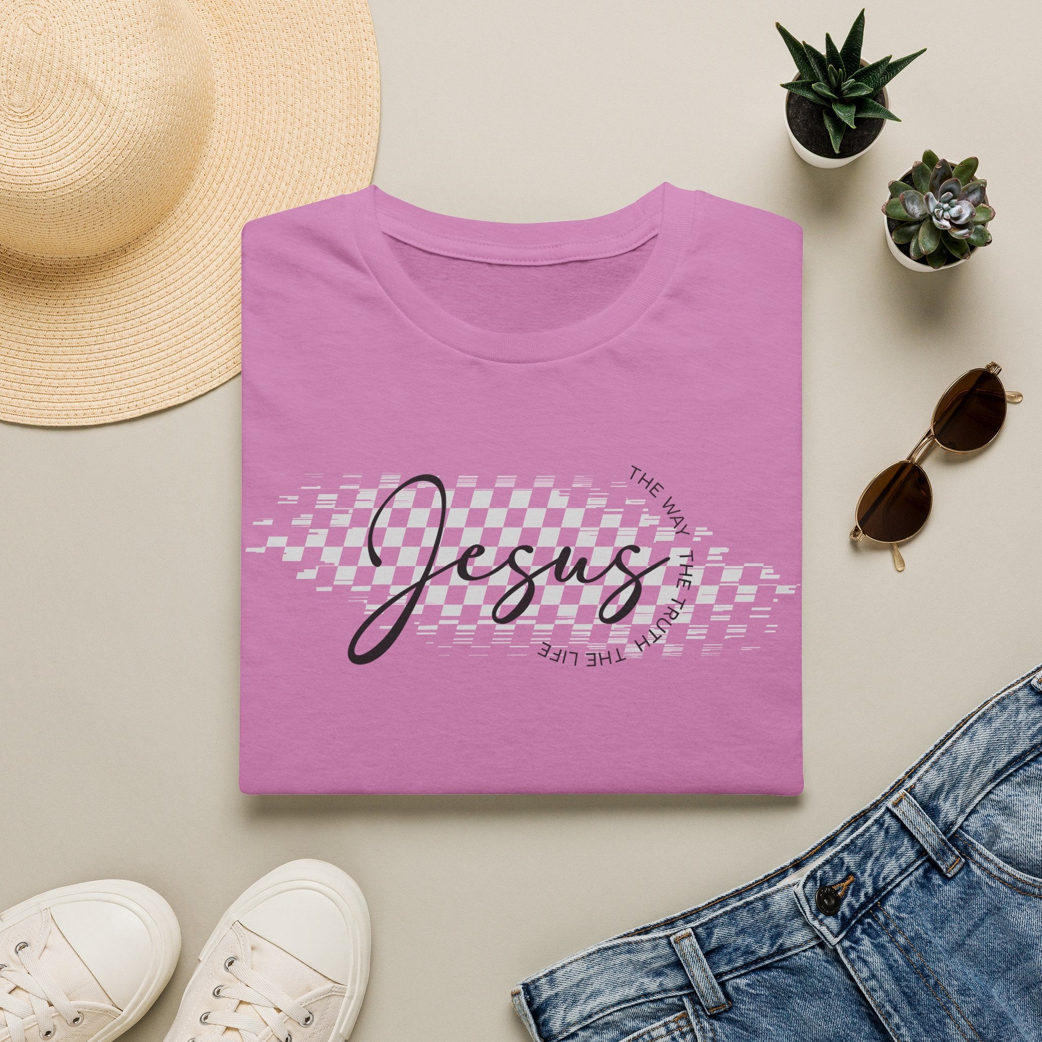 Jesus The Way The Truth The Life Gildan 64000 T-Shirt