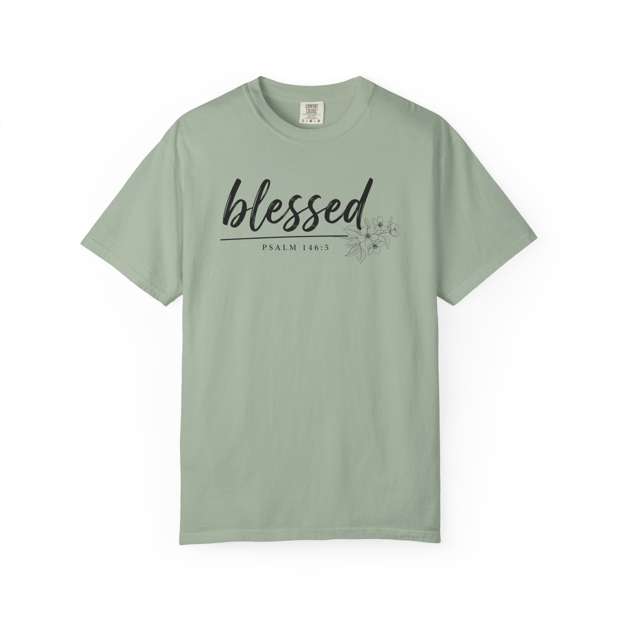 Blessed Floral Comfort Colors Tshirt