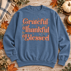Grateful Thankful Blessed Fall Sweatshirt