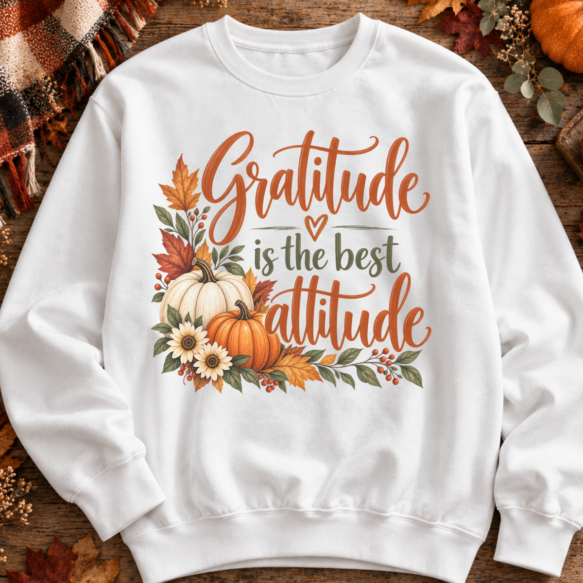 Gratitude Is The Best Attitude Fall Sweatshirt