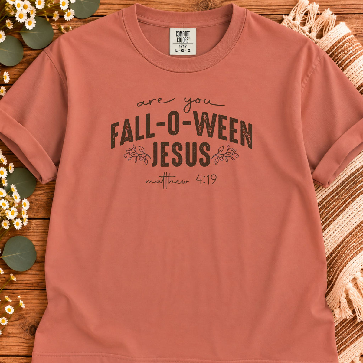 Are You Fall-O-Ween Jesus Matthew 4:19 Bible Verse Shirt - Premium Vintage Tee