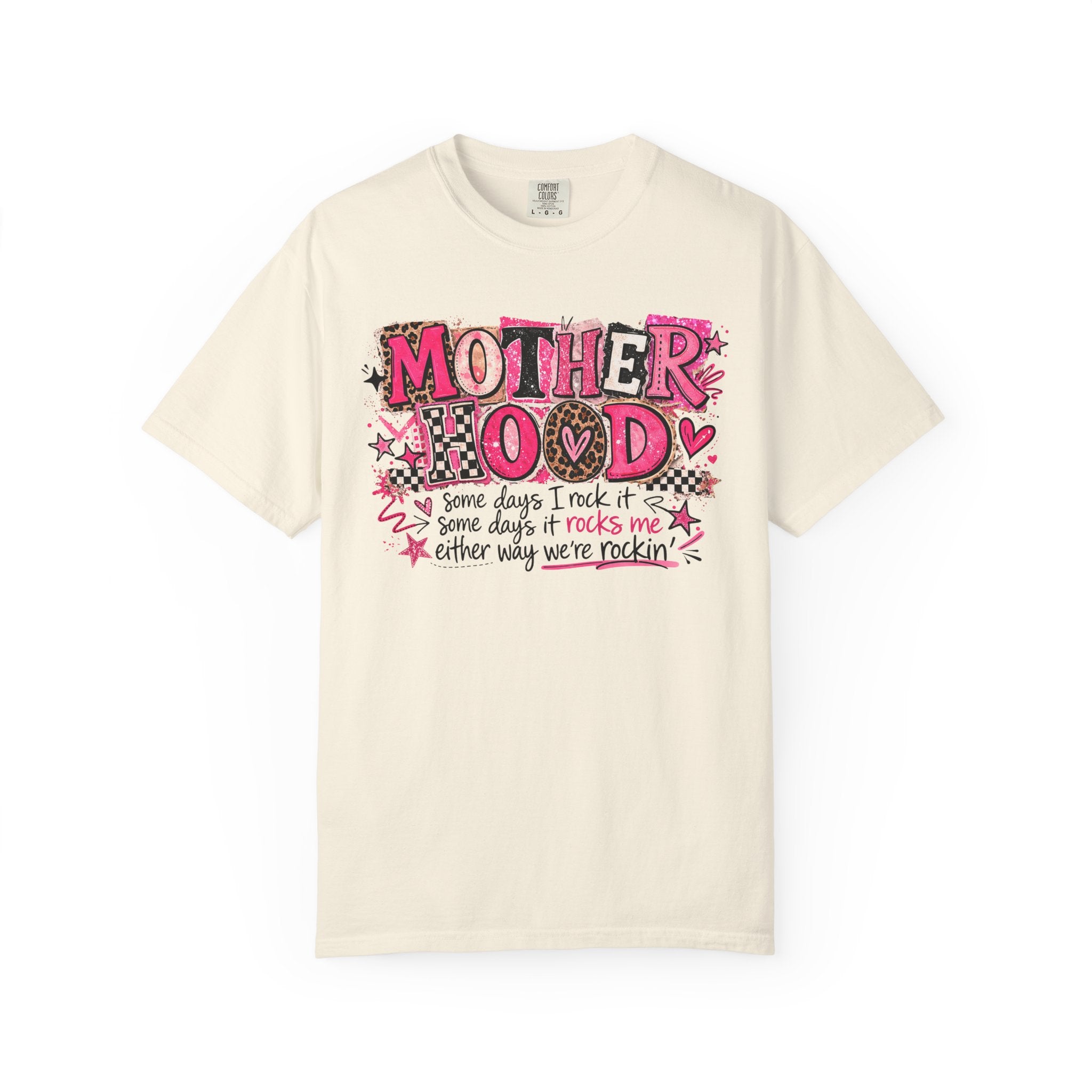 Motherhood Rocks Comfort Color Tshirt