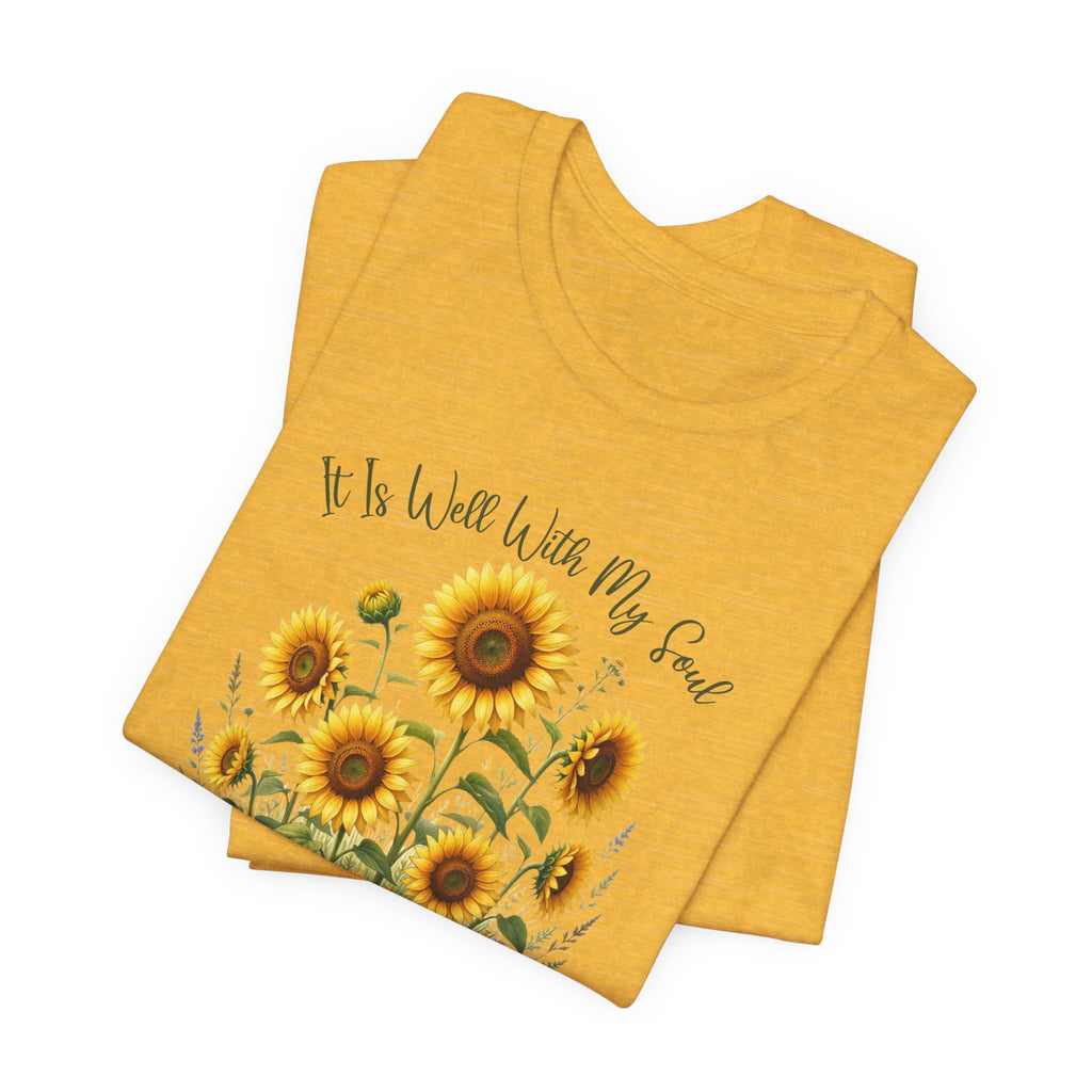 It Is Well With My Soul Bella Canvas 3001 Tshirt