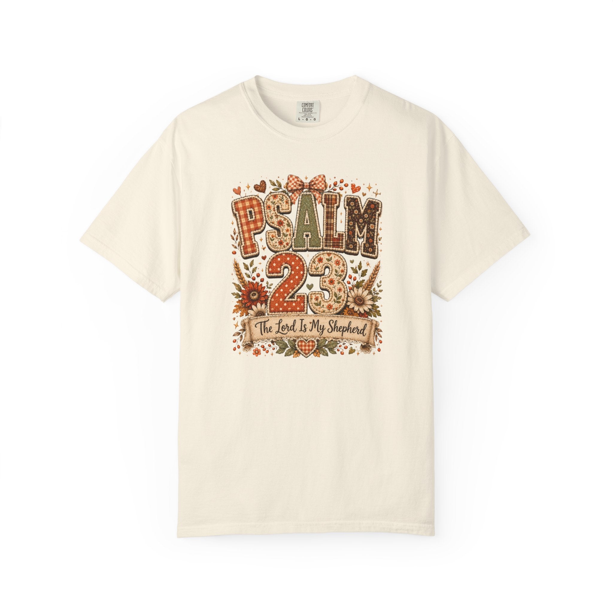 Psalm 23 The Lord Is My Shepherd Fall Comfort Colors T-shirt