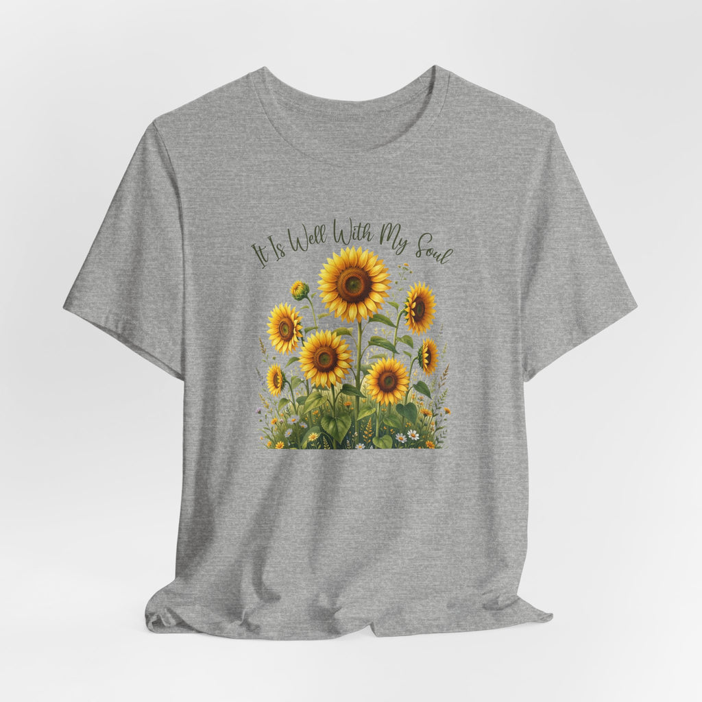 It Is Well With My Soul Bella Canvas 3001 Tshirt