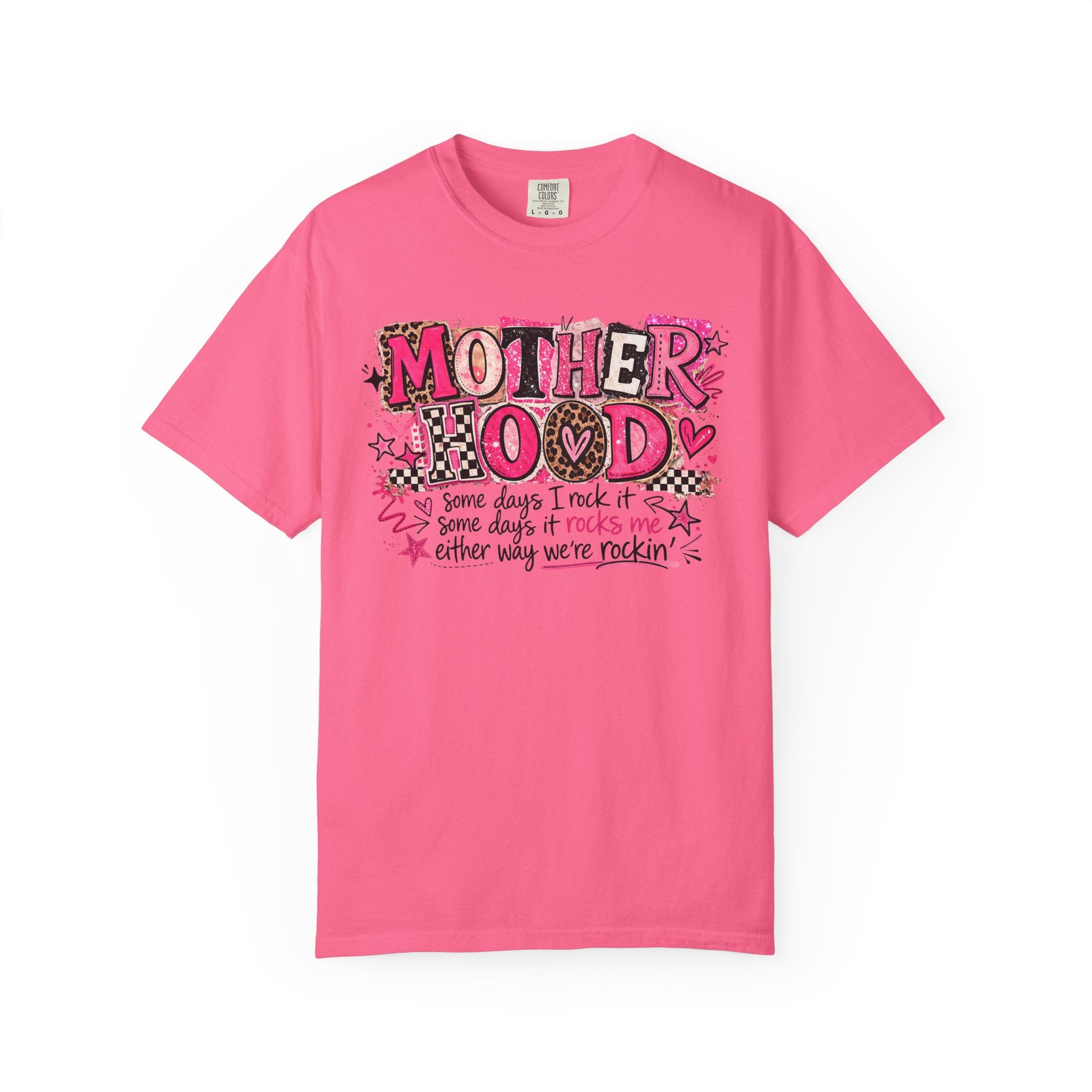 Motherhood Rocks Comfort Color Tshirt