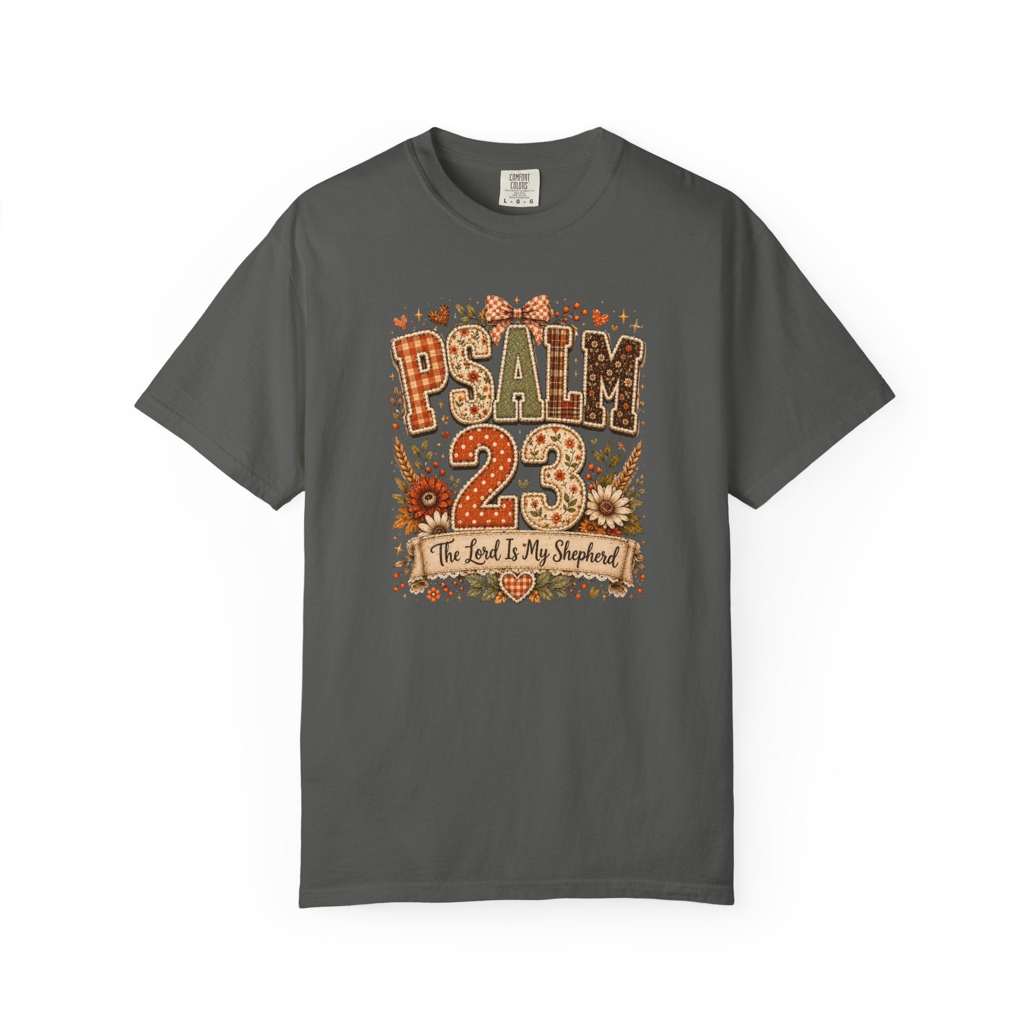 Psalm 23 The Lord Is My Shepherd Fall Comfort Colors T-shirt