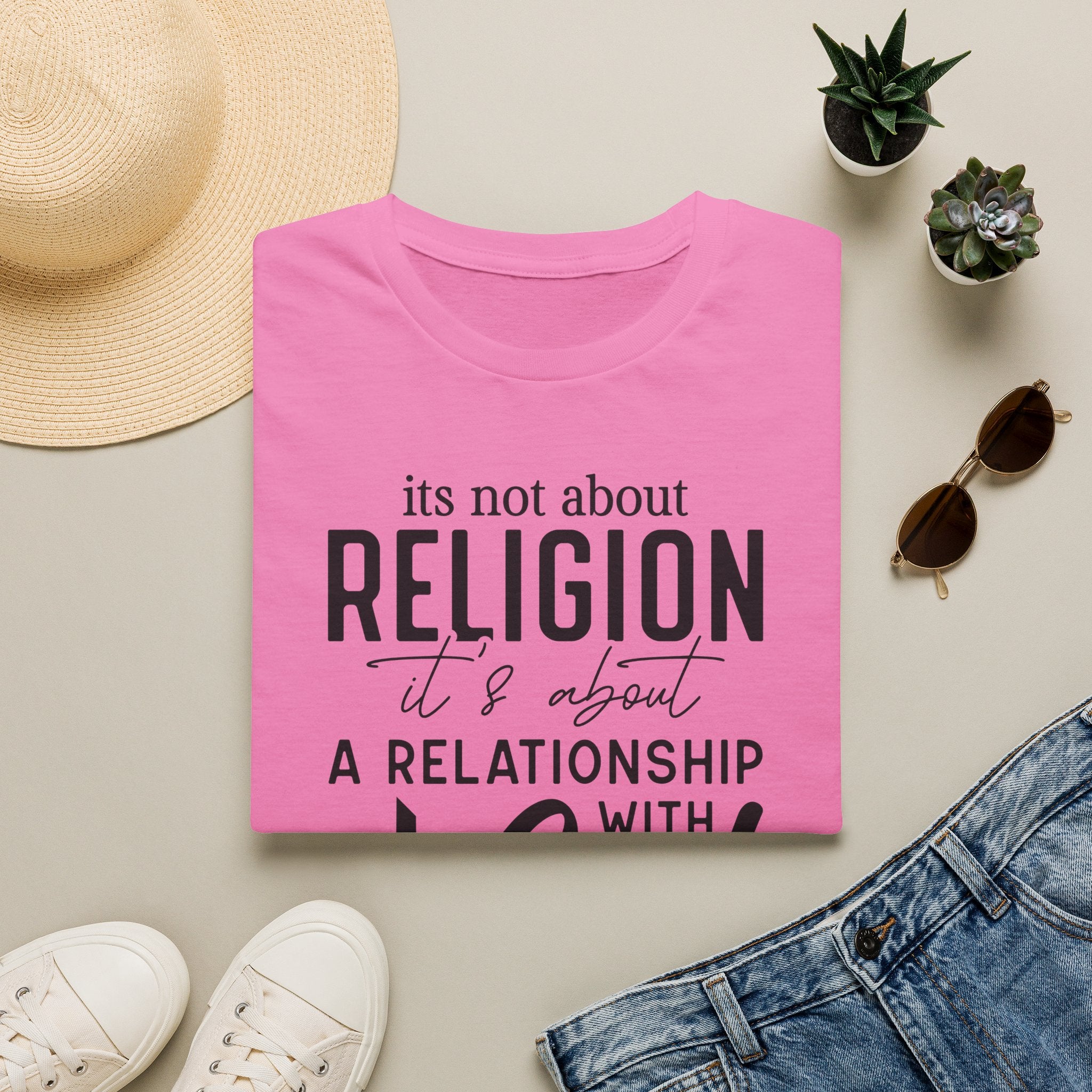 Its Not Religion Its A Relationship Gildan 64000 T-Shirt