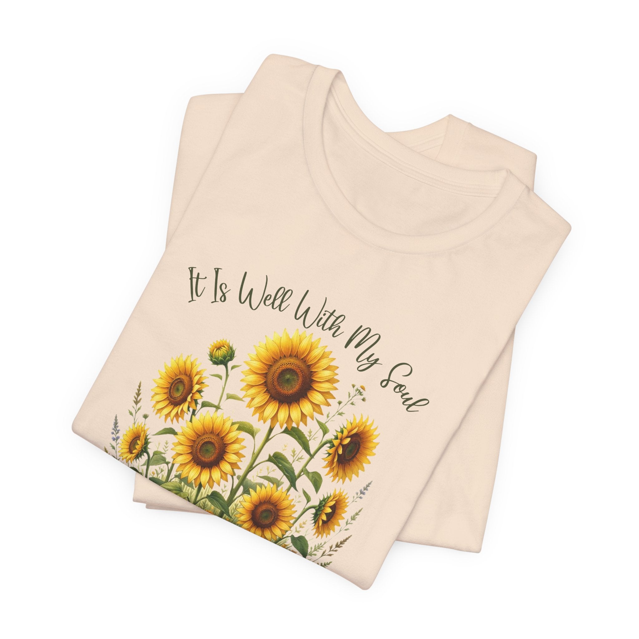 It Is Well With My Soul Bella Canvas 3001 Tshirt